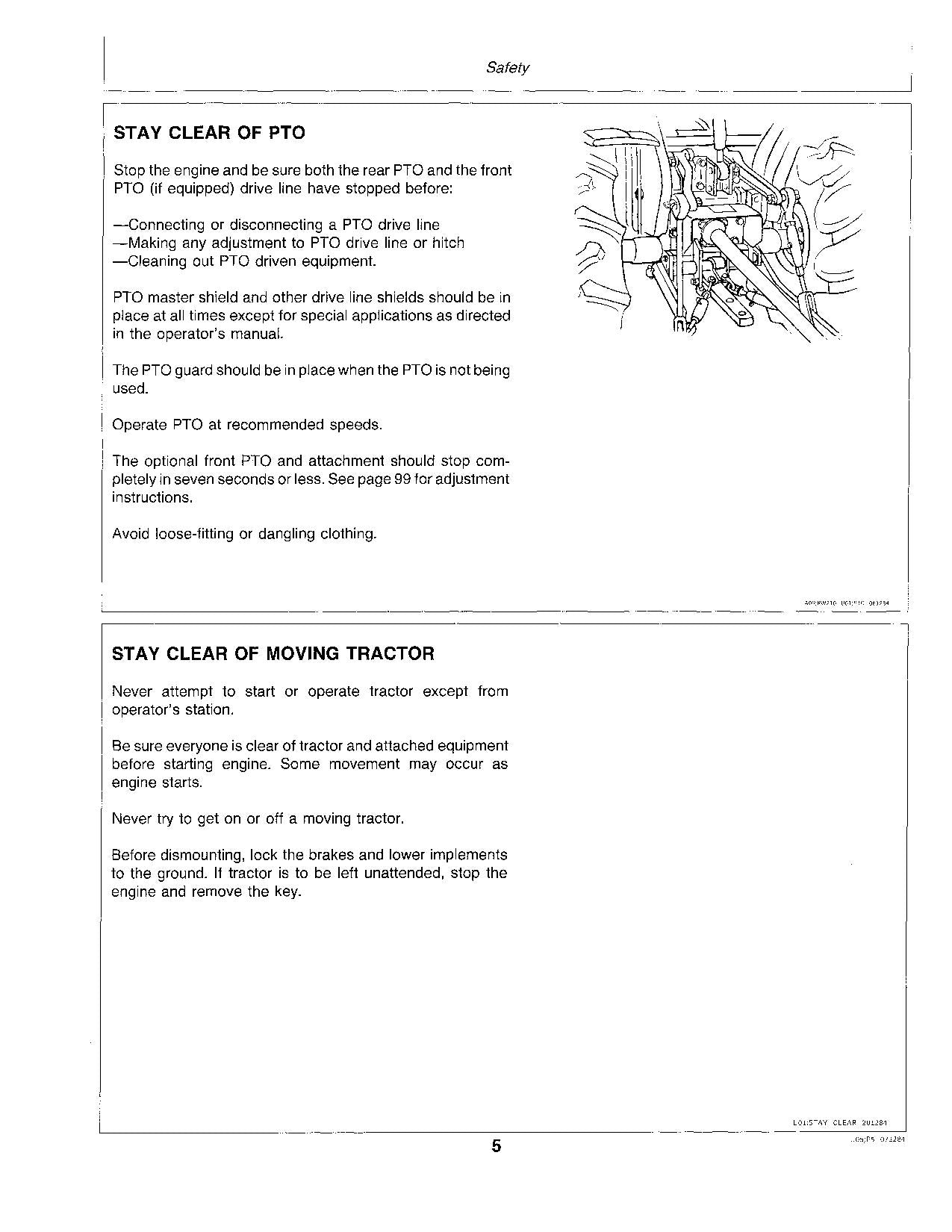 JOHN DEERE 650 750 TRAKTOR-BETRIEBSHANDBUCH