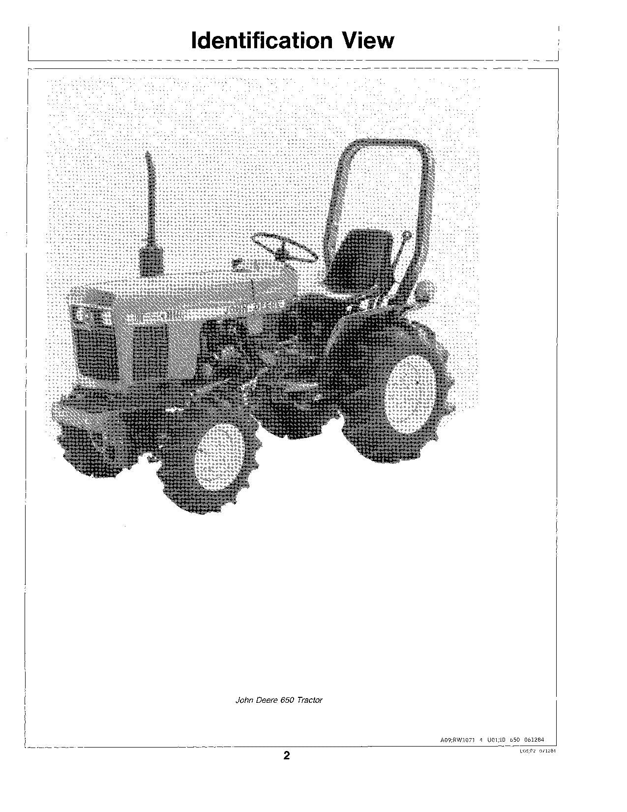 JOHN DEERE 650 750 TRACTOR OPERATORS MANUAL