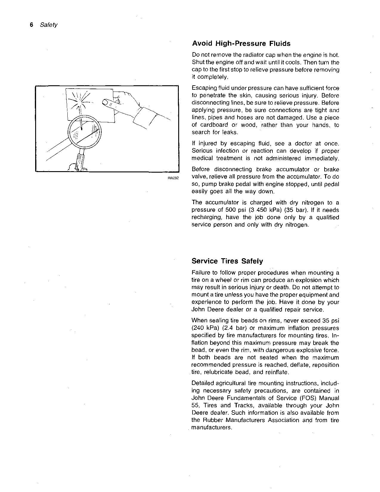 JOHN DEERE 8440 8640 TRACTOR OPERATORS MANUAL