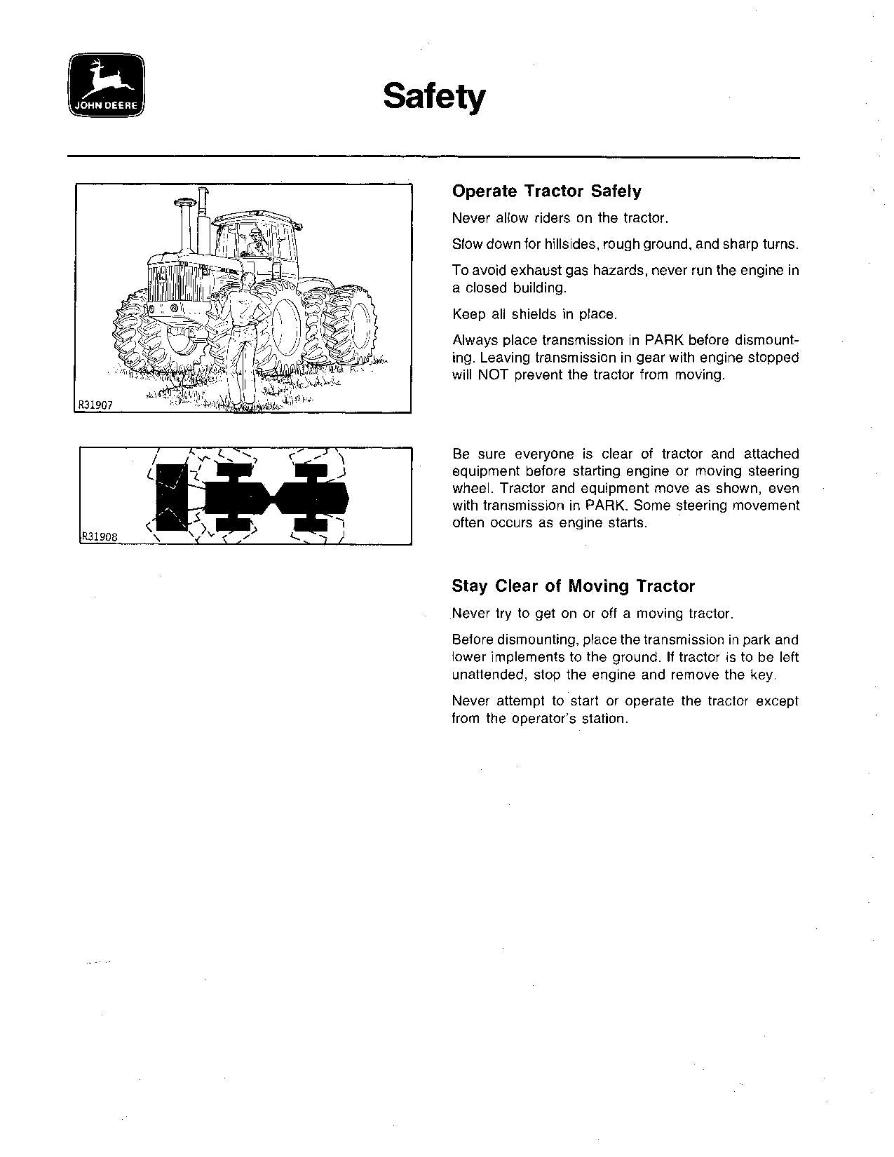 JOHN DEERE 8440 8640 TRACTOR OPERATORS MANUAL