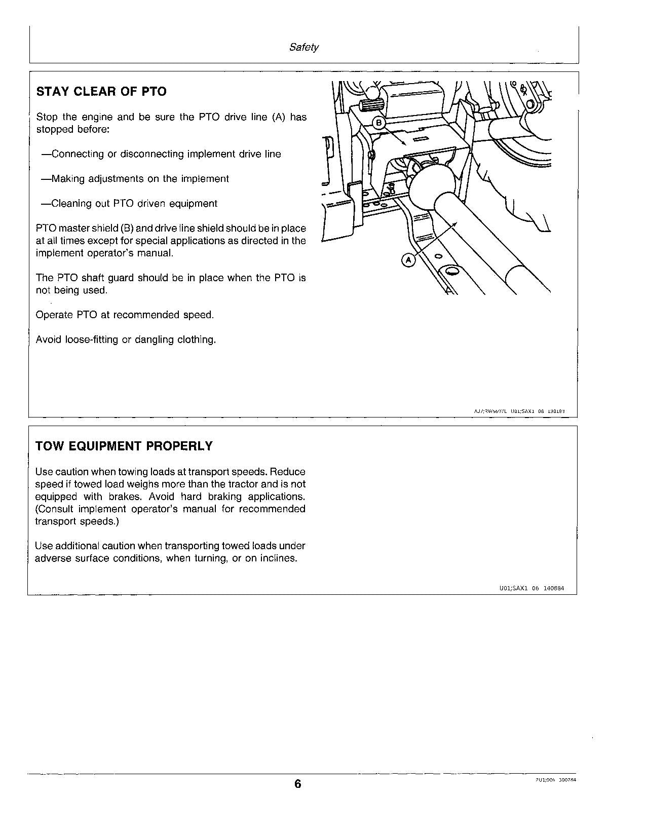 JOHN DEERE 4050 4250 4450 TRAKTOR-BETRIEBSHANDBUCH 0-005510 0-009672