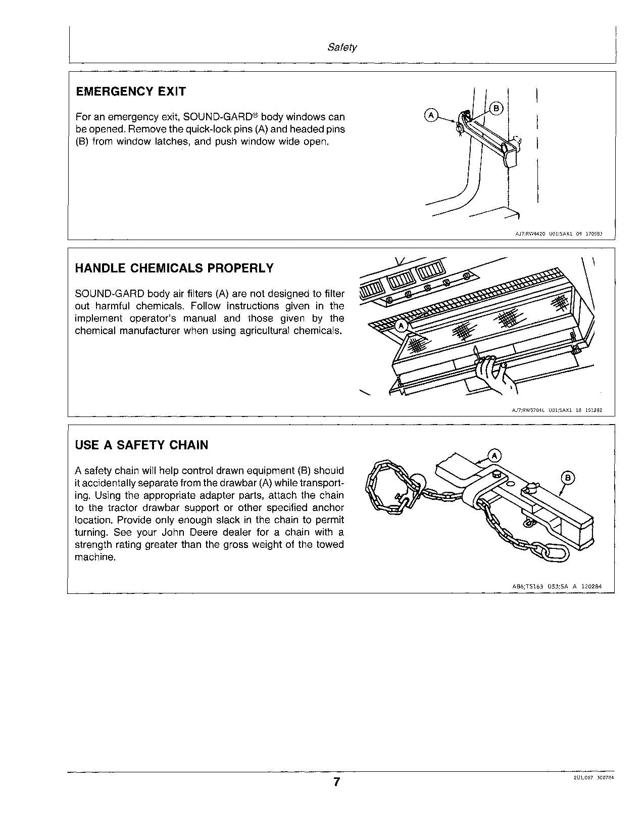 JOHN DEERE 4050 4250 4450 TRAKTOR-BETRIEBSHANDBUCH 0-005510 0-009672