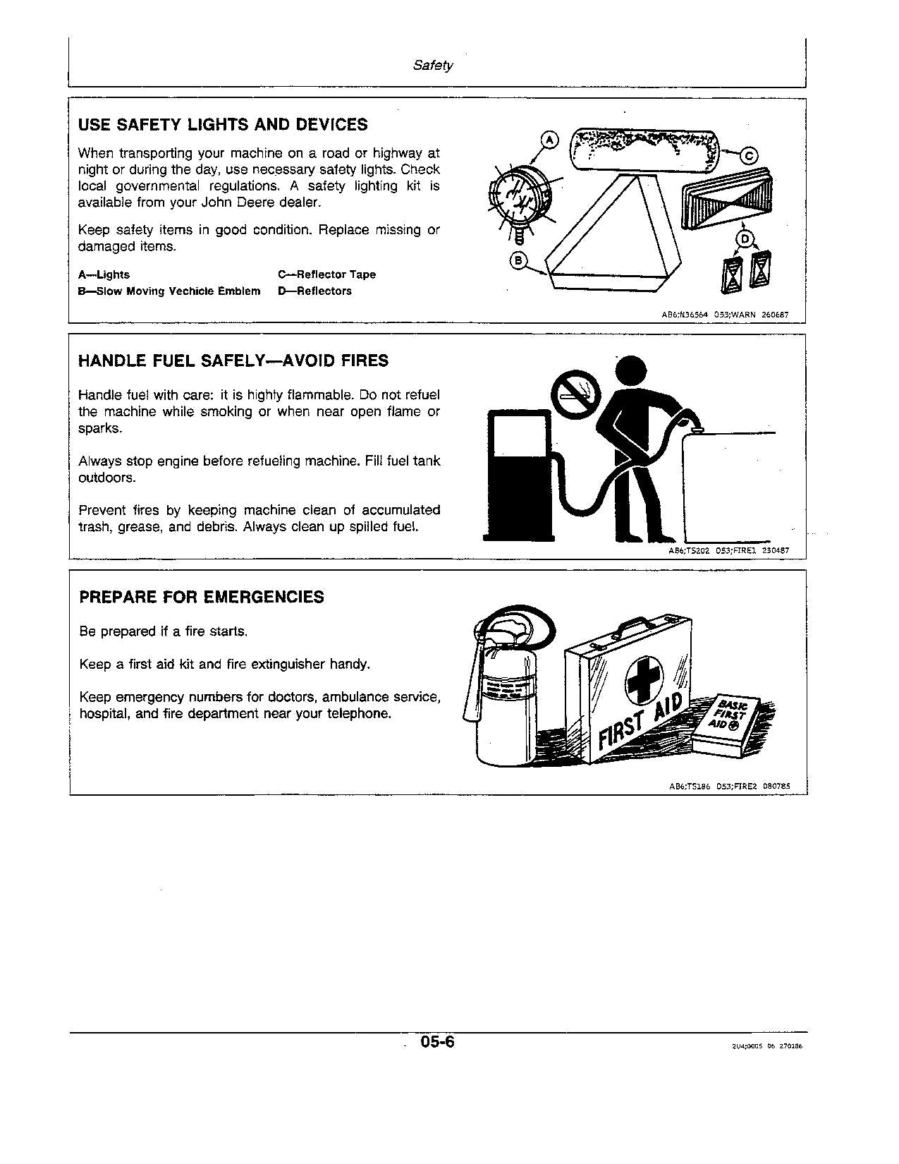 JOHN DEERE 1250 1450 1650 TRACTOR OPERATORS MANUAL