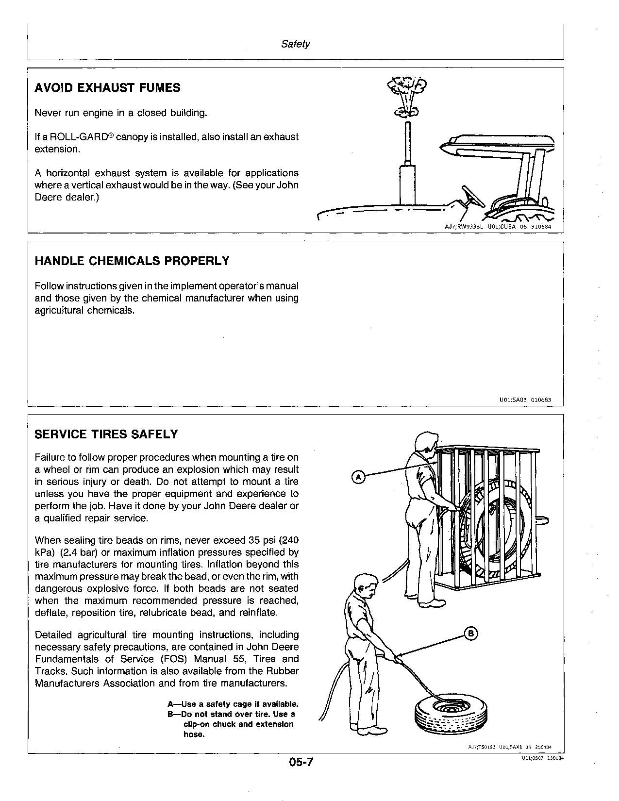 JOHN DEERE 1050 850 950 TRAKTOR-BETRIEBSHANDBUCH