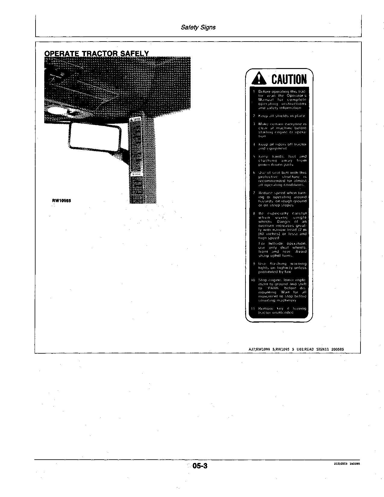 JOHN DEERE 4050 TRACTOR OPERATORS MANUAL