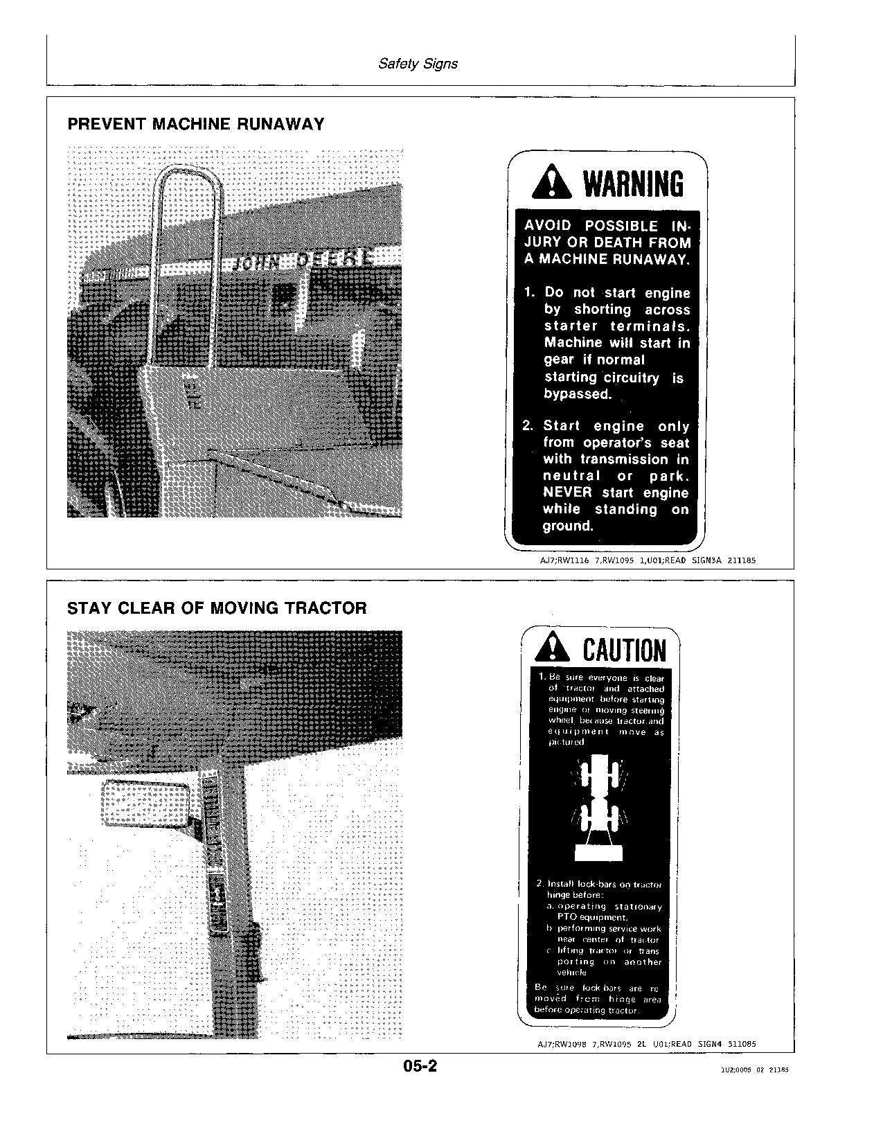 MANUEL D'UTILISATION DU TRACTEUR JOHN DEERE 8850 006501-