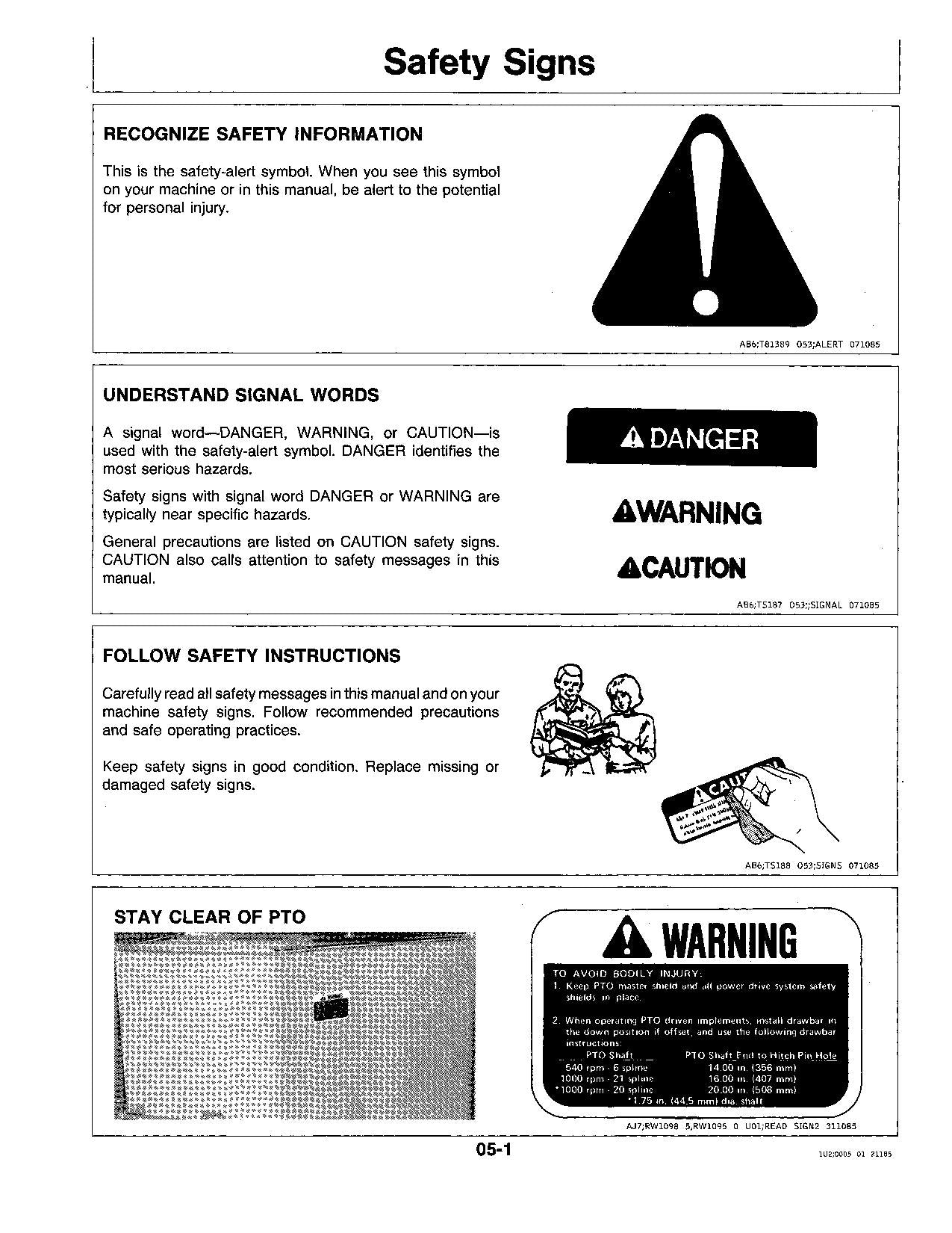 JOHN DEERE 8850 TRACTOR OPERATORS MANUAL 006501-