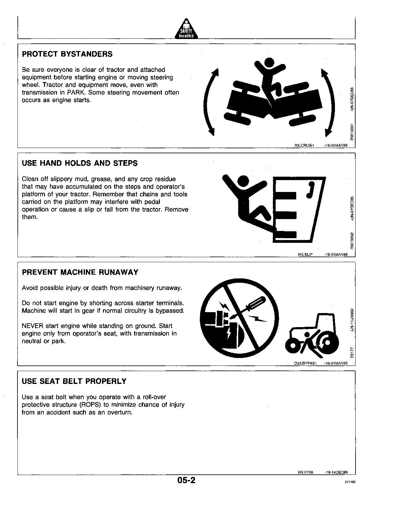 JOHN DEERE 8560 8760 8960 TRACTOR OPERATORS MANUAL 0 - 1672