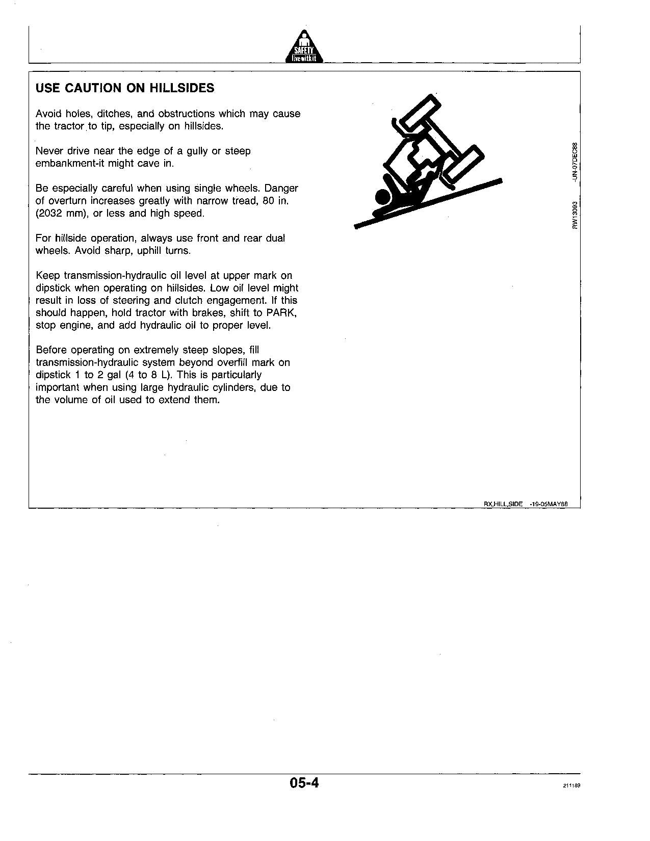 JOHN DEERE 8560 8760 8960 TRAKTOR-BETRIEBSHANDBUCH 0 - 1672