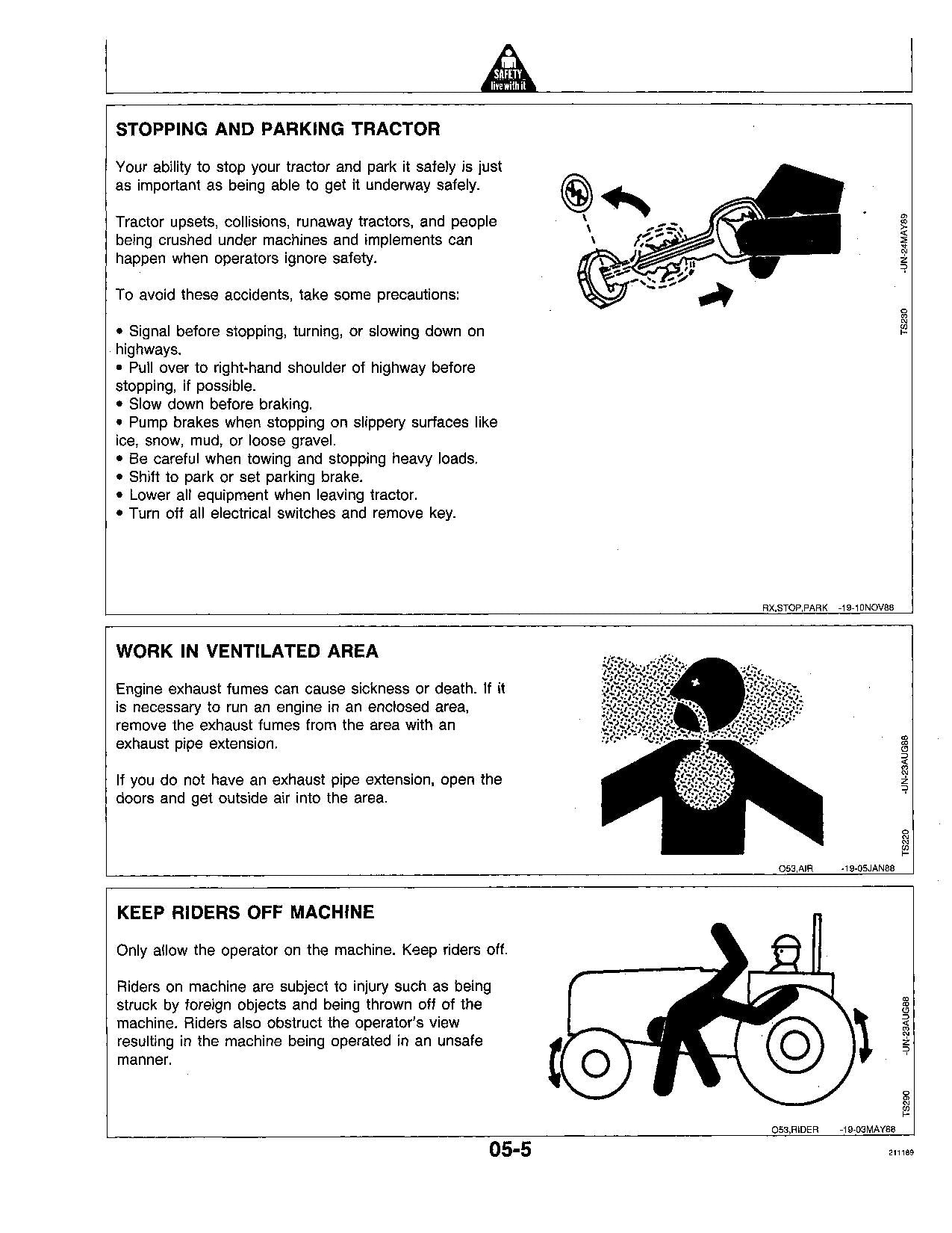 JOHN DEERE 8560 8760 8960 TRAKTOR-BETRIEBSHANDBUCH 0 - 1672