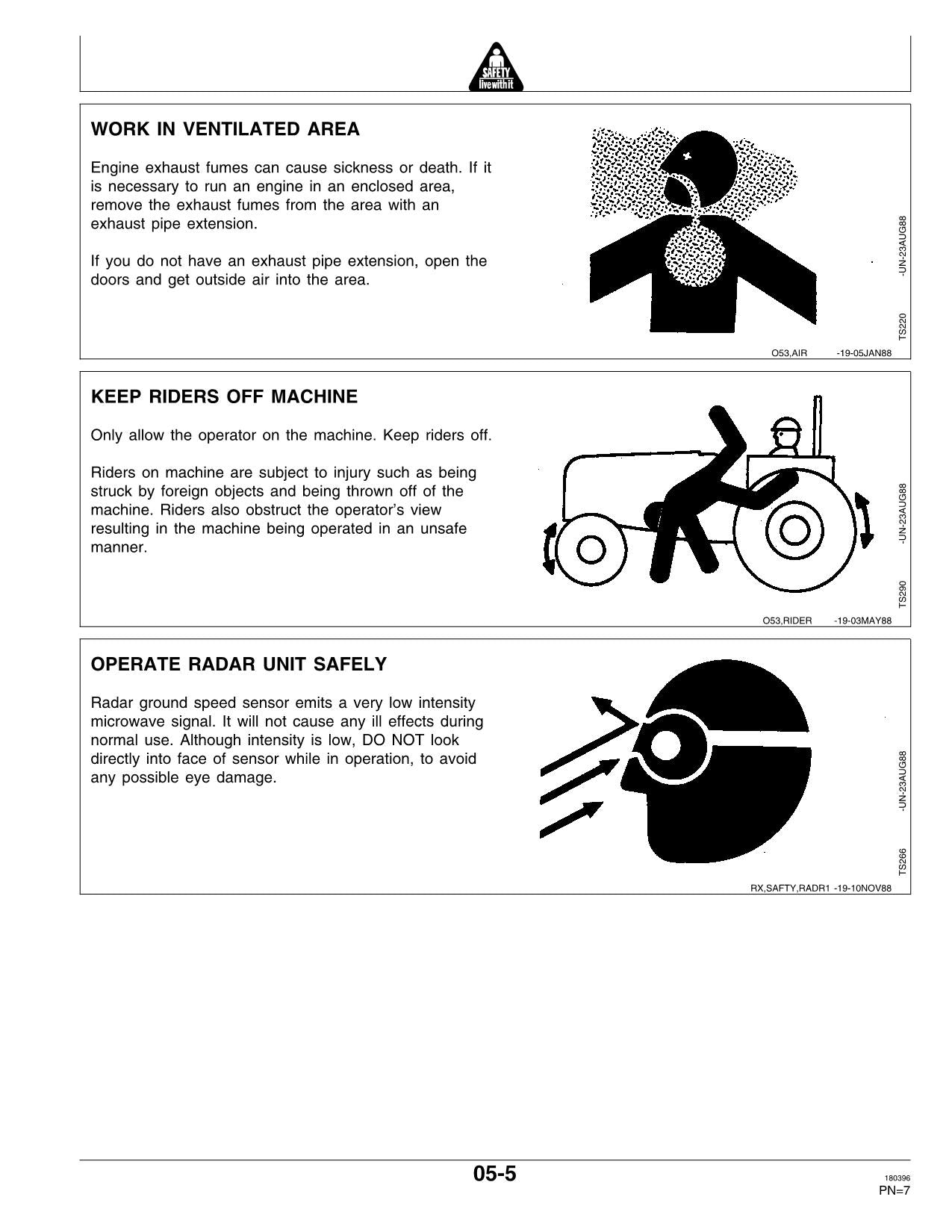 JOHN DEERE 4255 4455 4055 TRACTOR OPERATORS MANUAL