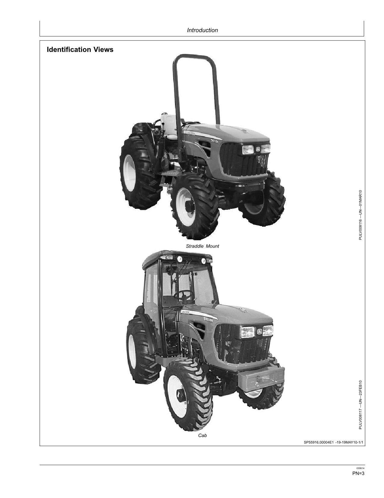 JOHN DEERE 5083EN 5093EN 5101EN TRAKTOR-BETRIEBSHANDBUCH Nr. 2