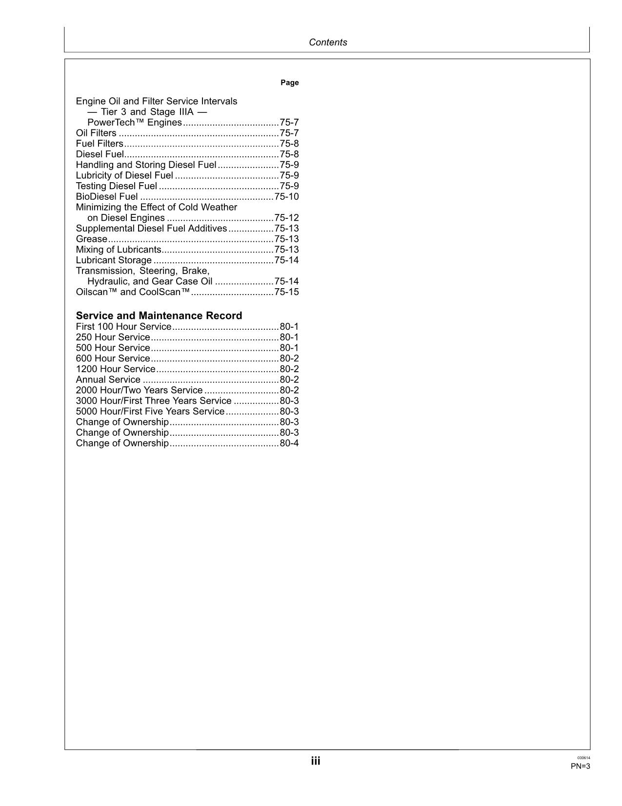 JOHN DEERE 5083E 5093E LIMITED 5101E LIMITED TRAKTOR-BETRIEBSHANDBUCH Nr. 5