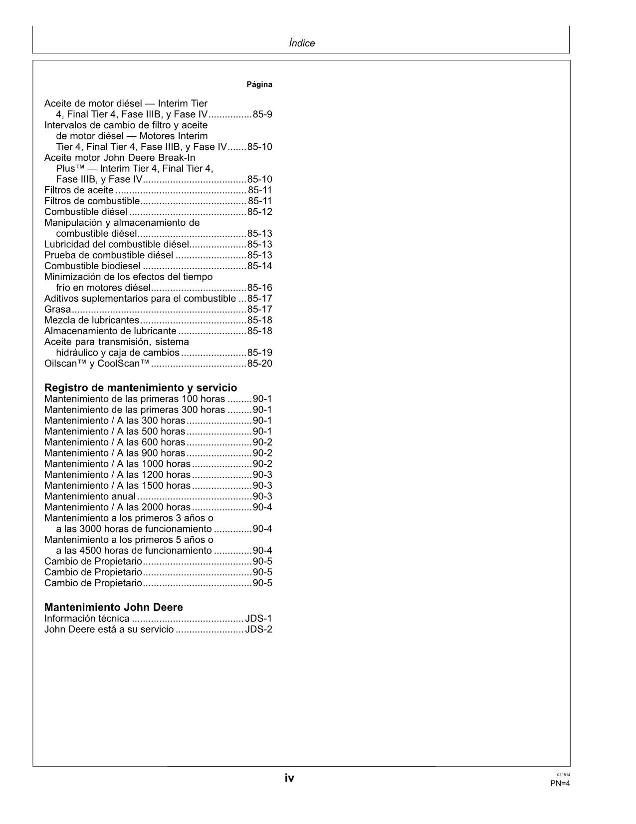 MANUEL D'UTILISATION DU TRACTEUR JOHN DEERE 5065M 5075M ESPAGNOL