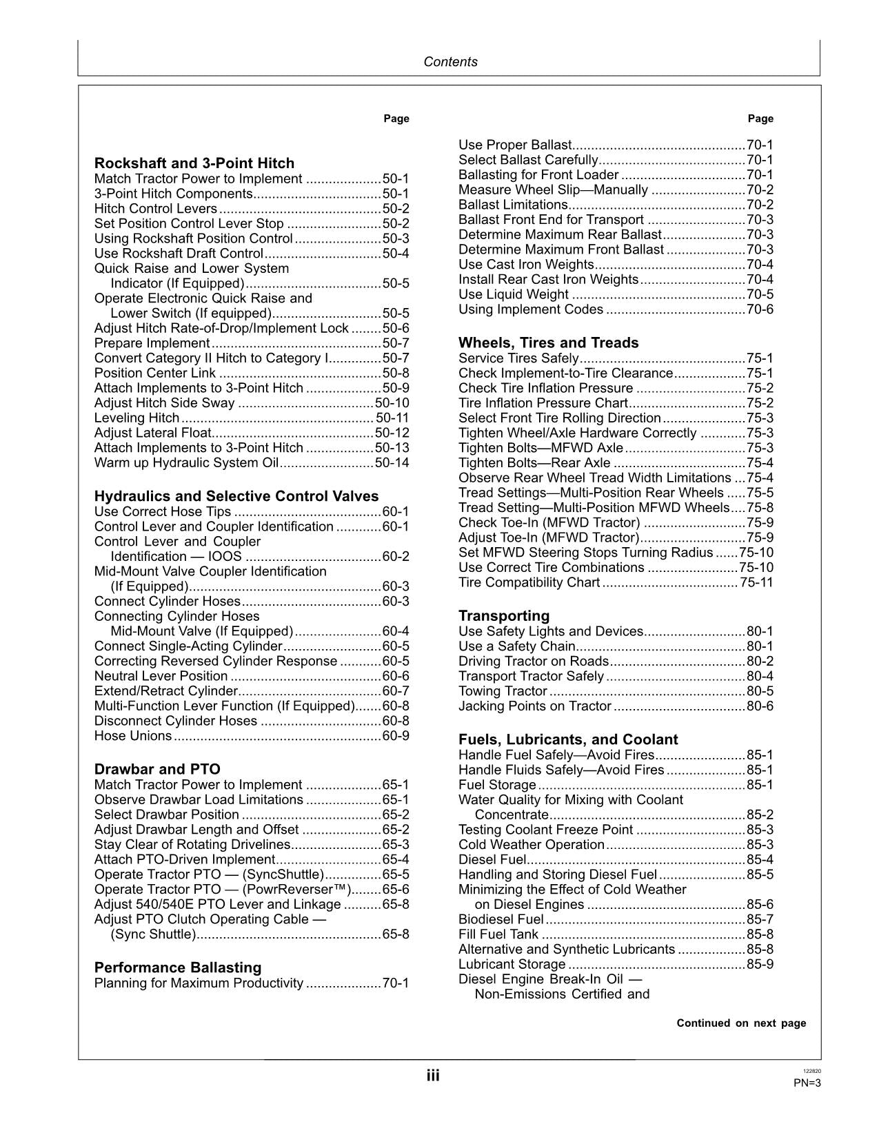 MANUEL D'UTILISATION DU TRACTEUR JOHN DEERE 5055E 5065E 5075E ÉDITION MEXIQUE