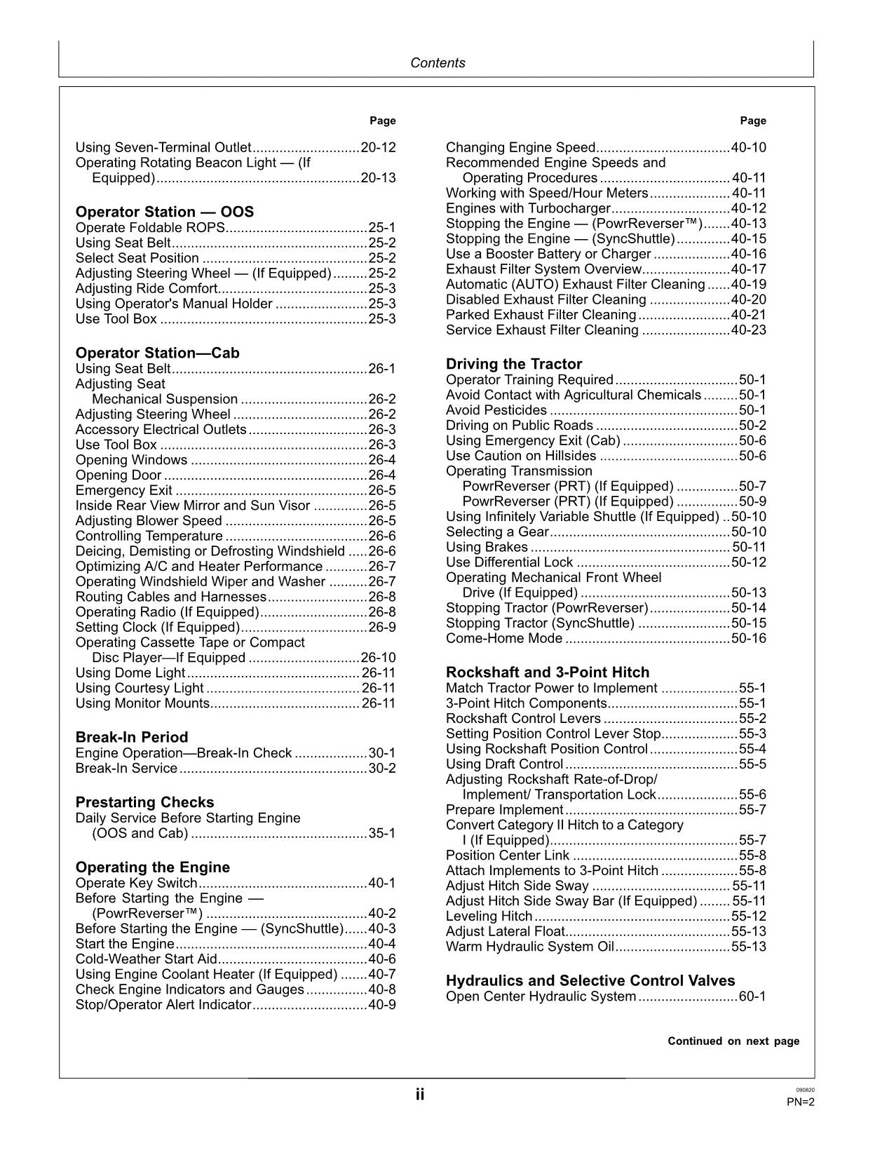 JOHN DEERE 5045E  5065E  5055E  5075E TRACTOR OPERATORS MANUAL