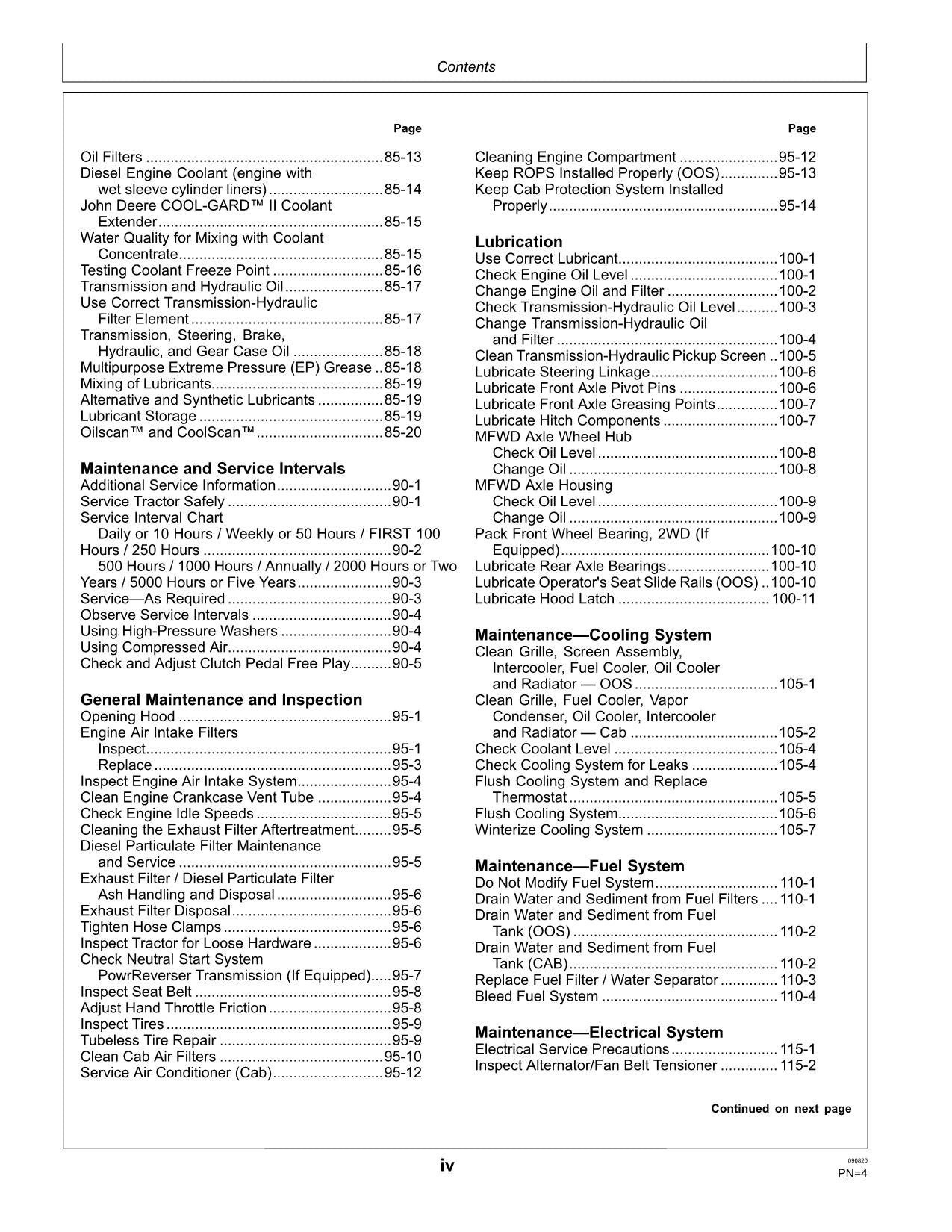 JOHN DEERE 5045E  5065E  5055E  5075E TRACTOR OPERATORS MANUAL