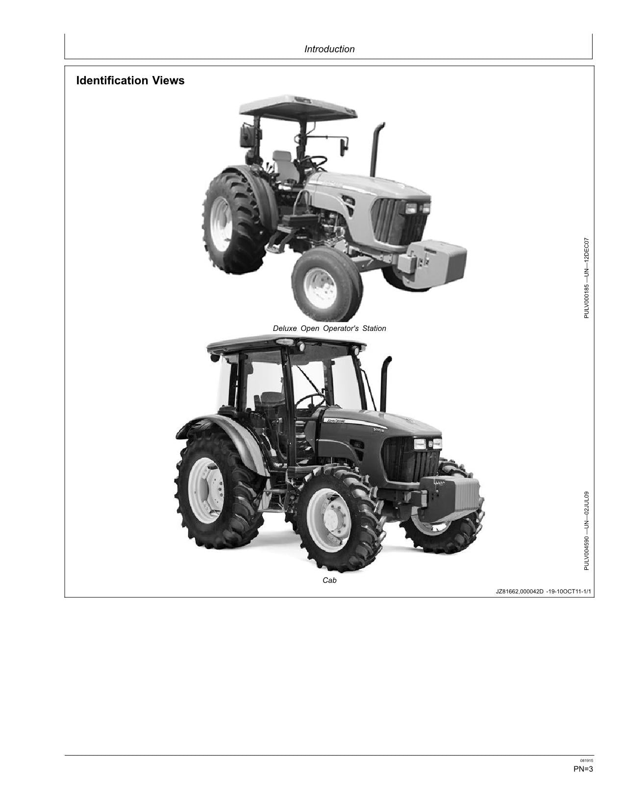 JOHN DEERE 5075M TRACTOR OPERATORS MANUAL OCTOBER 2013 - N/A