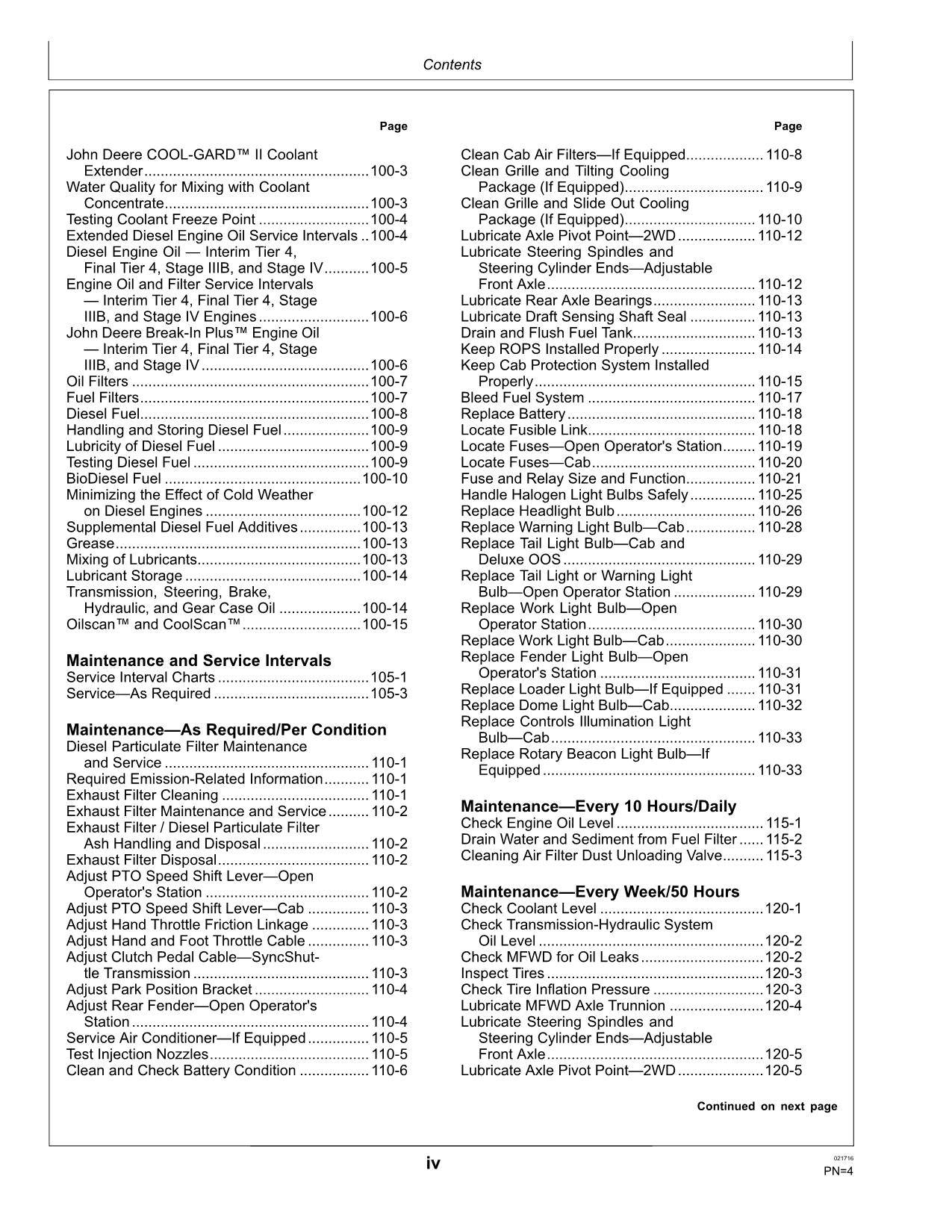 JOHN DEERE 5075M TRACTOR OPERATORS MANUAL MARCH 2016 - N/A