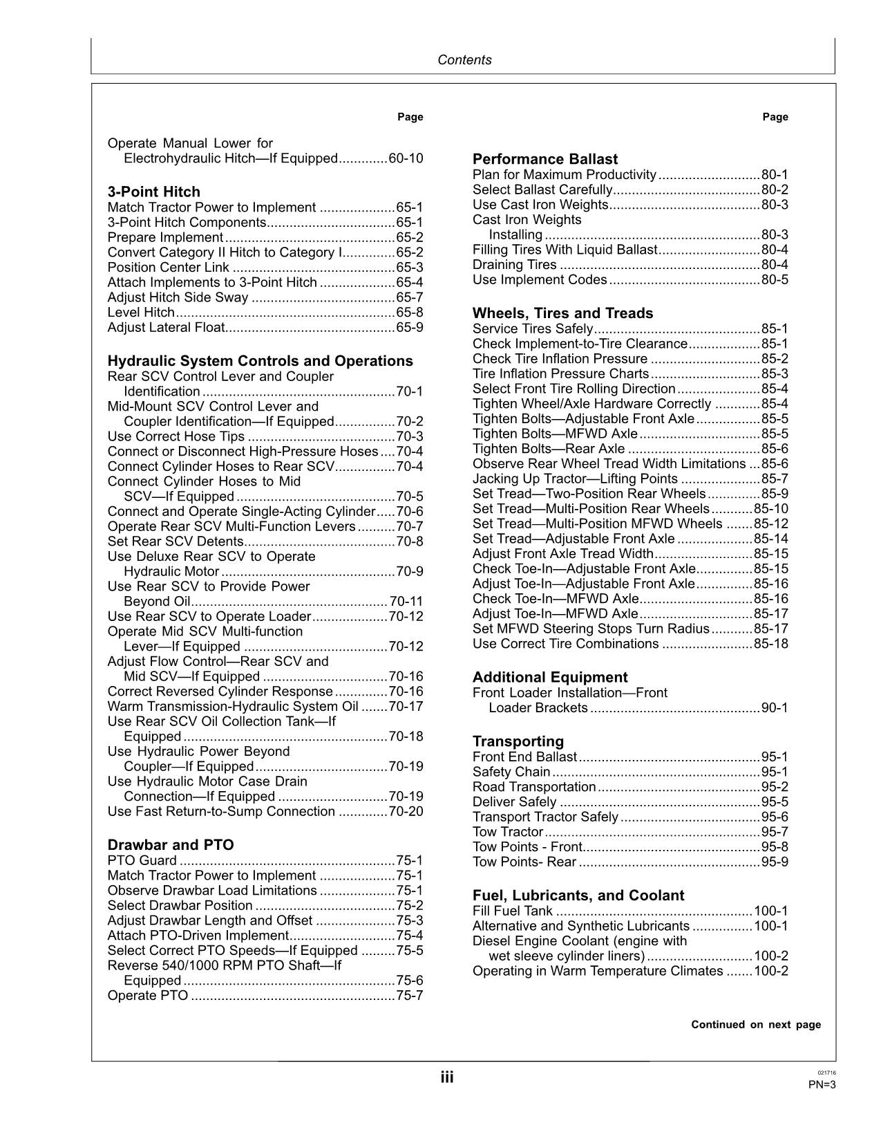 JOHN DEERE 5075M TRACTOR OPERATORS MANUAL MARCH 2016 - N/A