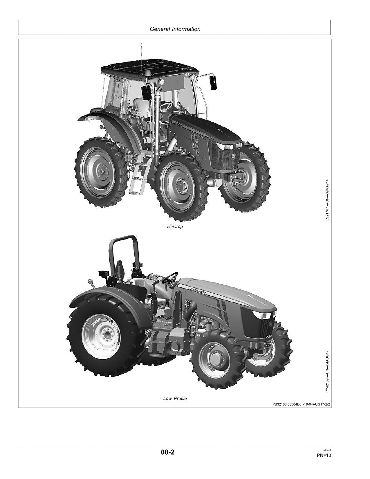 JOHN DEERE 5075M  5090M  5100M  5100MH  5100ML  5115M TRACTOR OPERATORS MANUAL