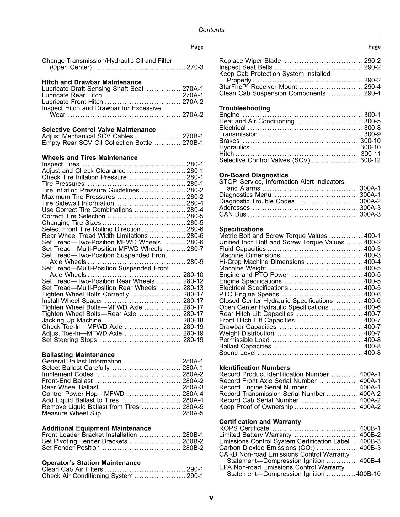 JOHN DEERE 5090R  5100R  5115R  5115RH  5125R FT4 TRACTOR OPERATORS MANUAL