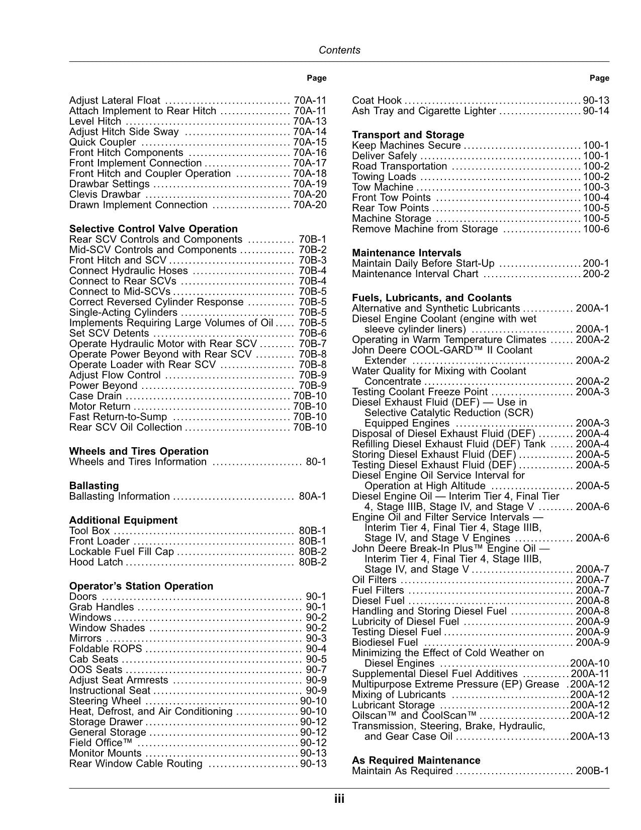 JOHN DEERE 5075M 5090M 5100M 5100MH 5115M FT4 TRAKTOR-BETRIEBSHANDBUCH