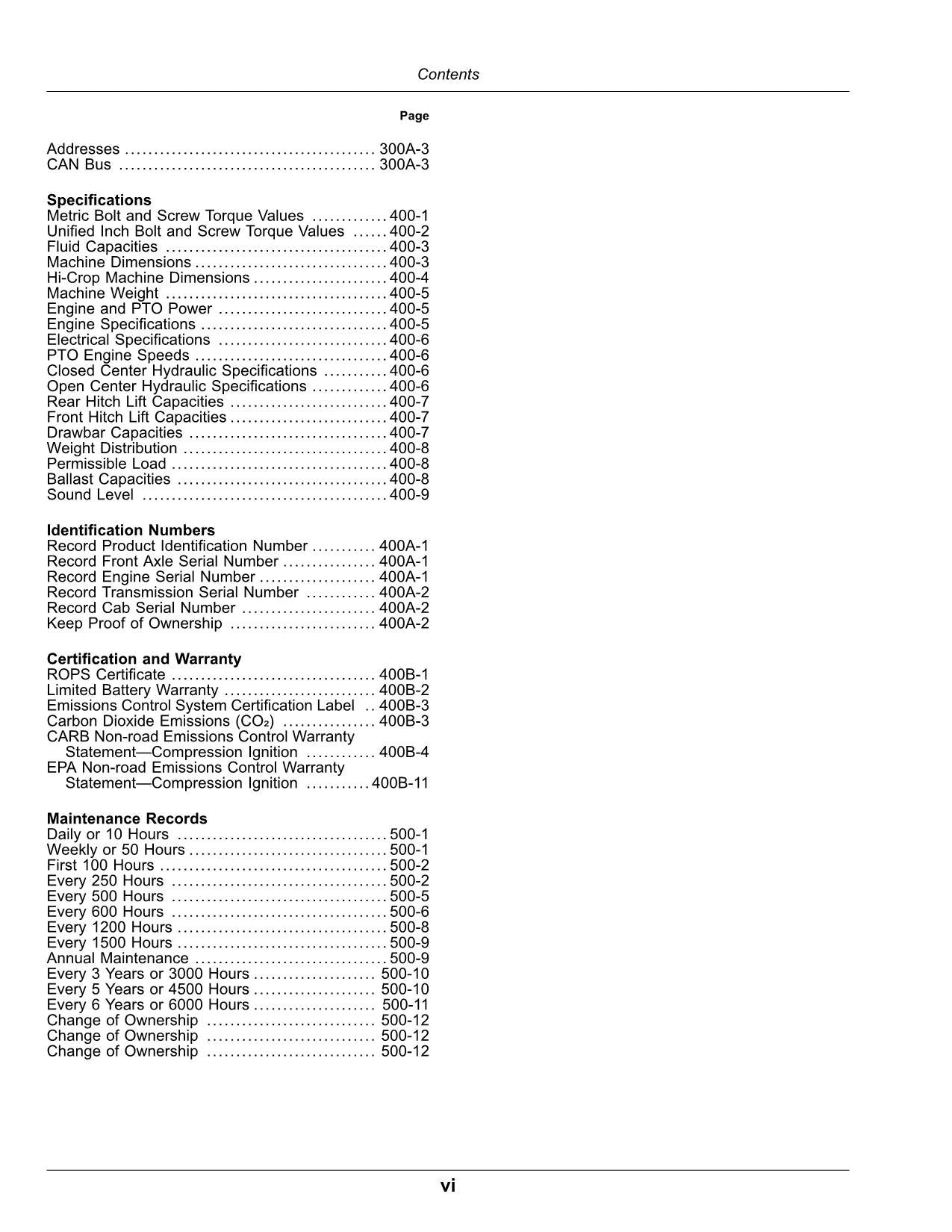 JOHN DEERE 5090R  5100R  5115R  5115RH  5125R TRACTOR OPERATORS MANUAL