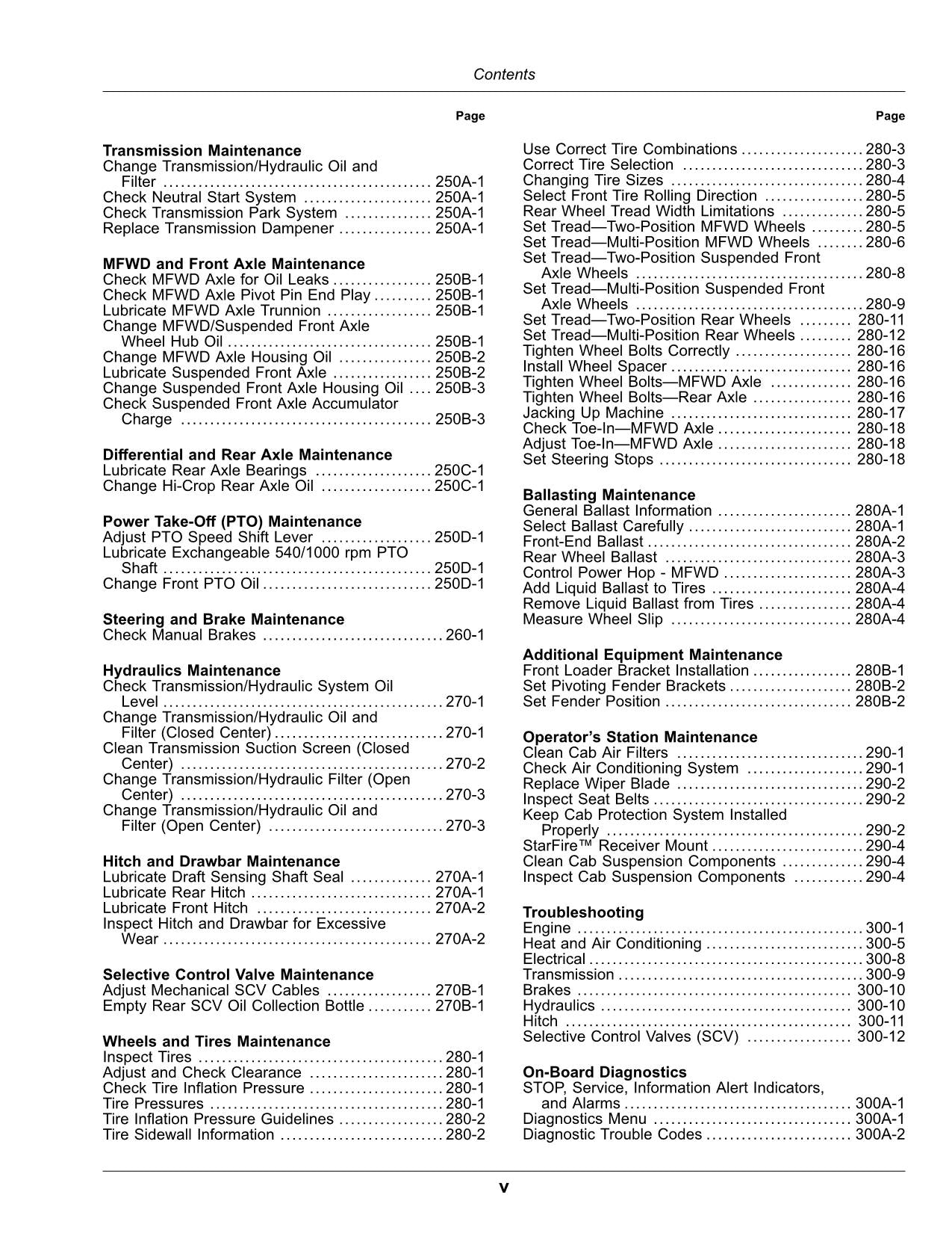 JOHN DEERE 5090R  5100R  5115R  5115RH  5125R TRACTOR OPERATORS MANUAL