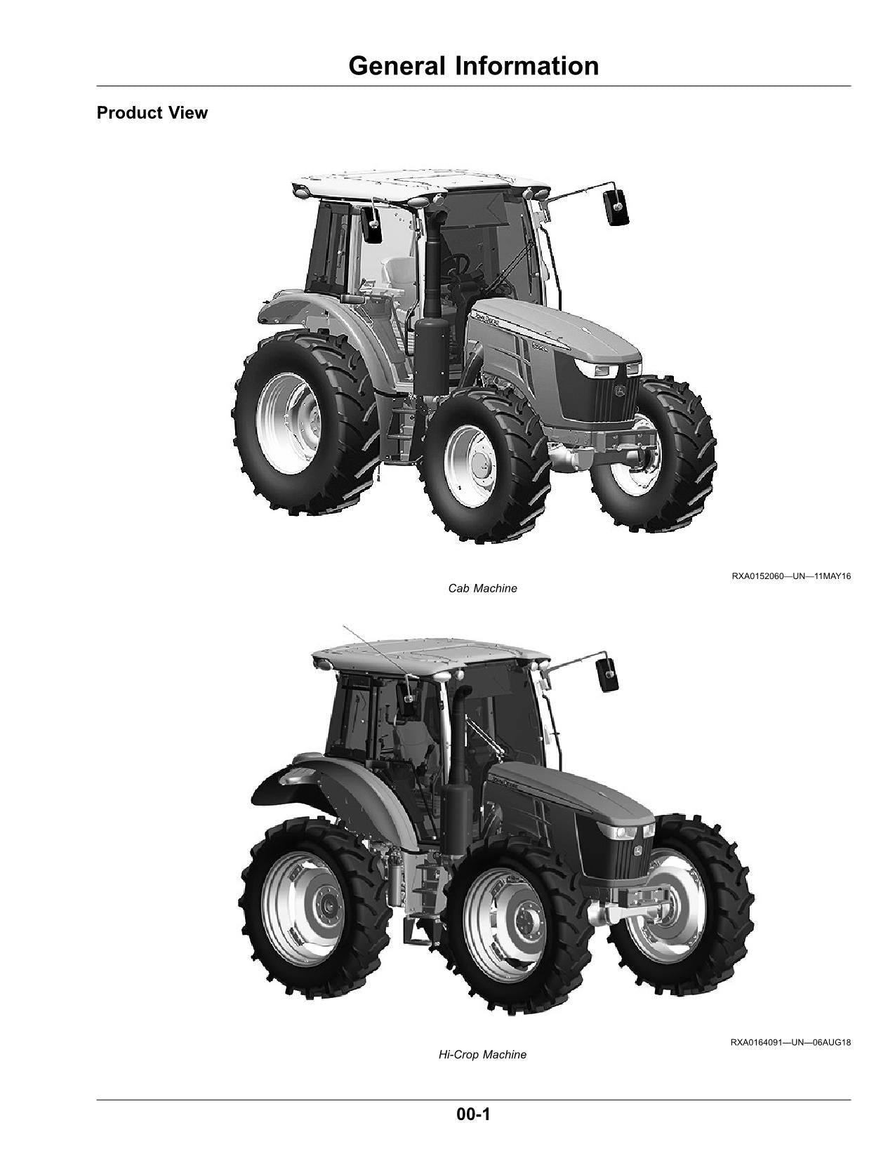 MANUEL D'UTILISATION DU TRACTEUR JOHN DEERE 5090R 5100R 5115R 5115RH 5125R