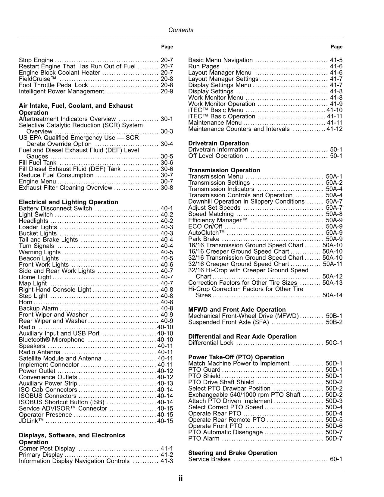 JOHN DEERE 5090R  5100R  5115R  5115RH  5125R TRACTOR OPERATORS MANUAL