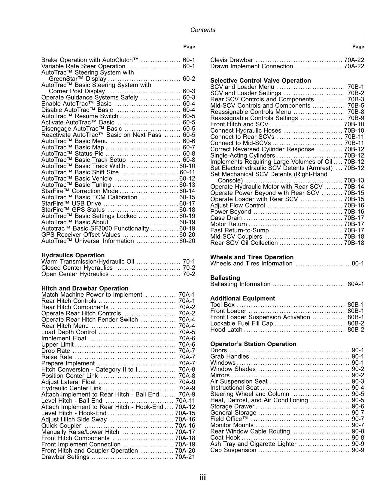 JOHN DEERE 5090R  5100R  5115R  5115RH  5125R TRACTOR OPERATORS MANUAL