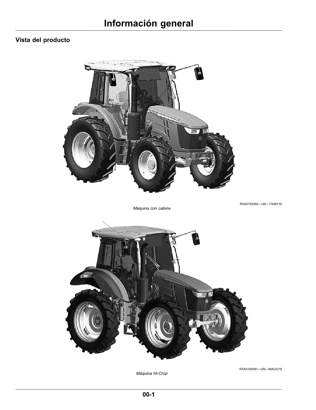 MANUEL D'UTILISATION DU TRACTEUR JOHN DEERE 5090R 5100R 5115R 5115RH 5125R ESPAGNOL