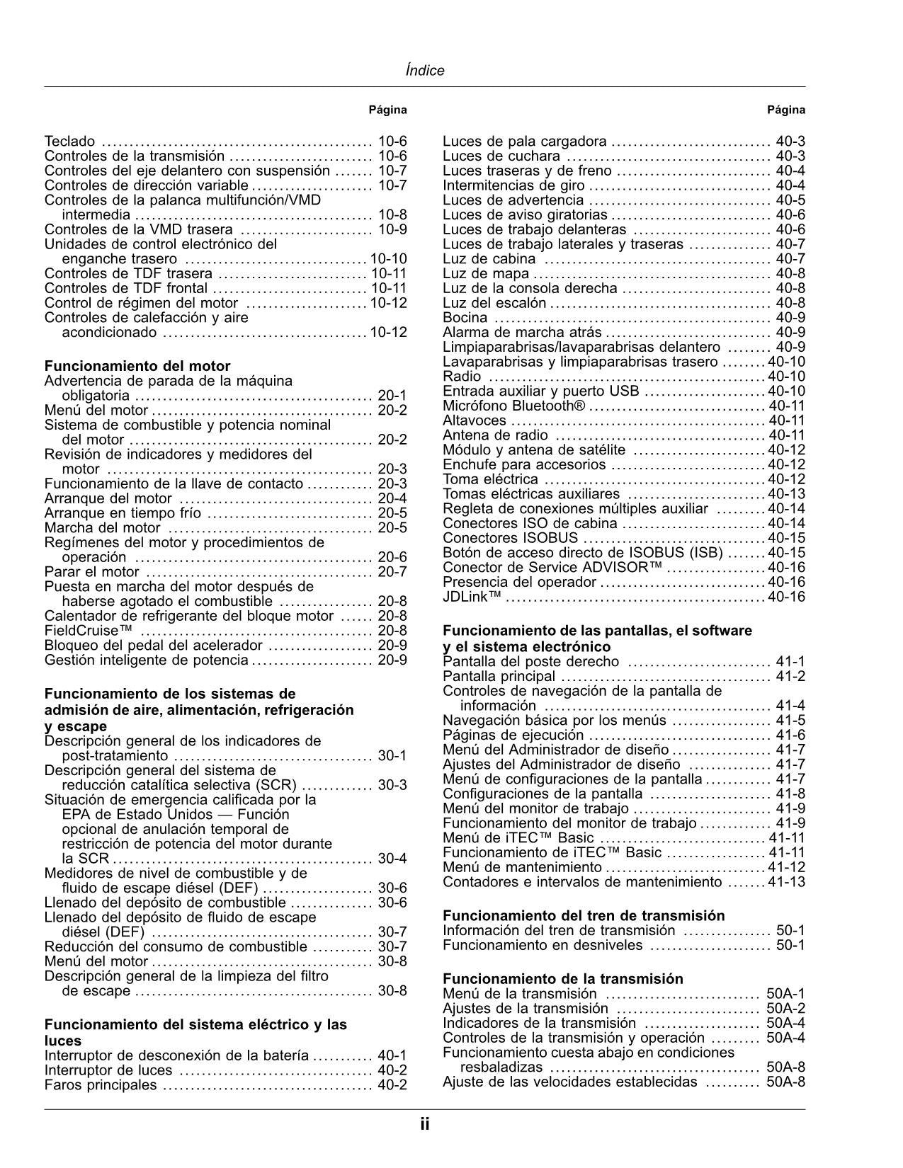 MANUEL D'UTILISATION DU TRACTEUR JOHN DEERE 5090R 5100R 5115R 5115RH 5125R ESPAGNOL