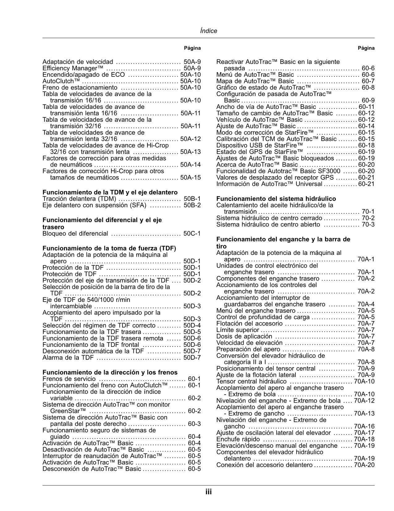 MANUEL D'UTILISATION DU TRACTEUR JOHN DEERE 5090R 5100R 5115R 5115RH 5125R ESPAGNOL