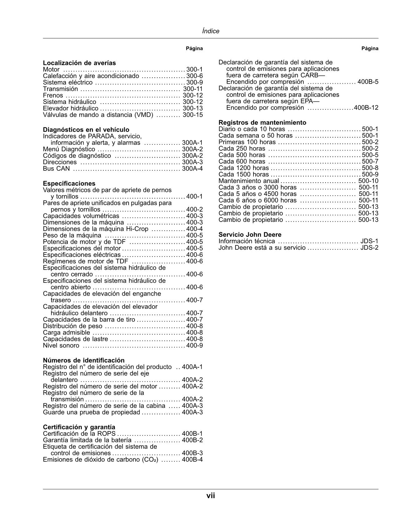 MANUEL D'UTILISATION DU TRACTEUR JOHN DEERE 5090R 5100R 5115R 5115RH 5125R ESPAGNOL