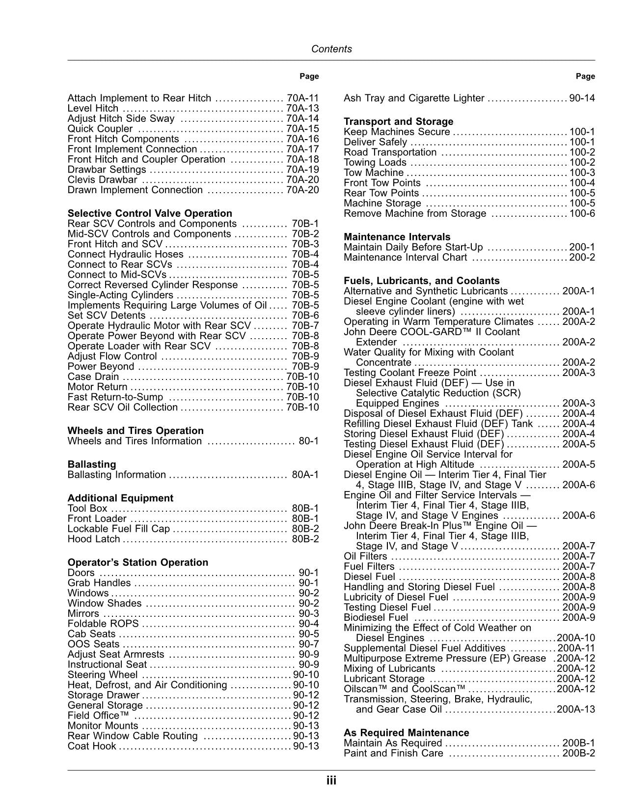 JOHN DEERE 5075M 5090M 5100M TRAKTOR-BETRIEBSHANDBUCH November 2020-