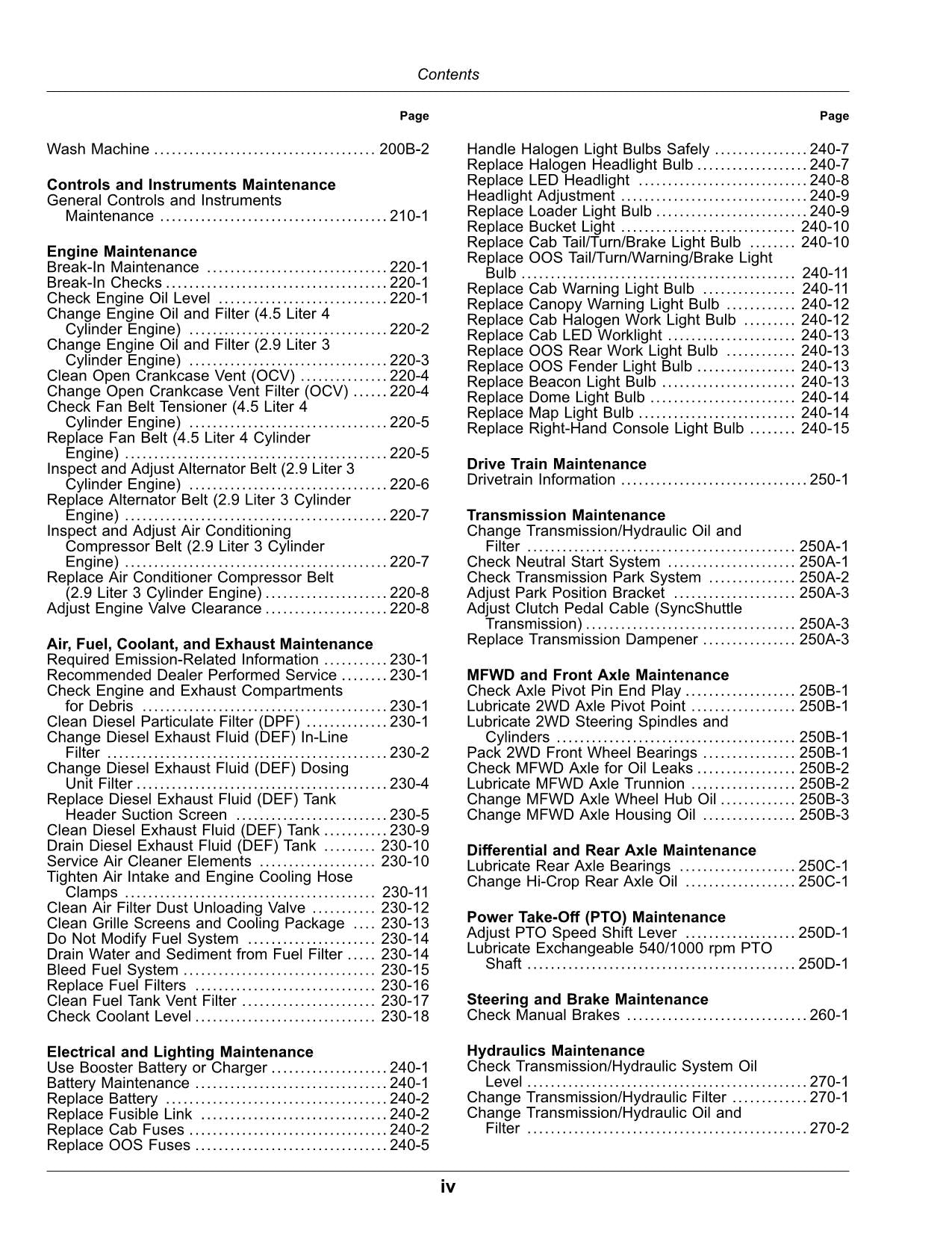 JOHN DEERE 5075M 5090M 5100M TRAKTOR-BETRIEBSHANDBUCH November 2020-