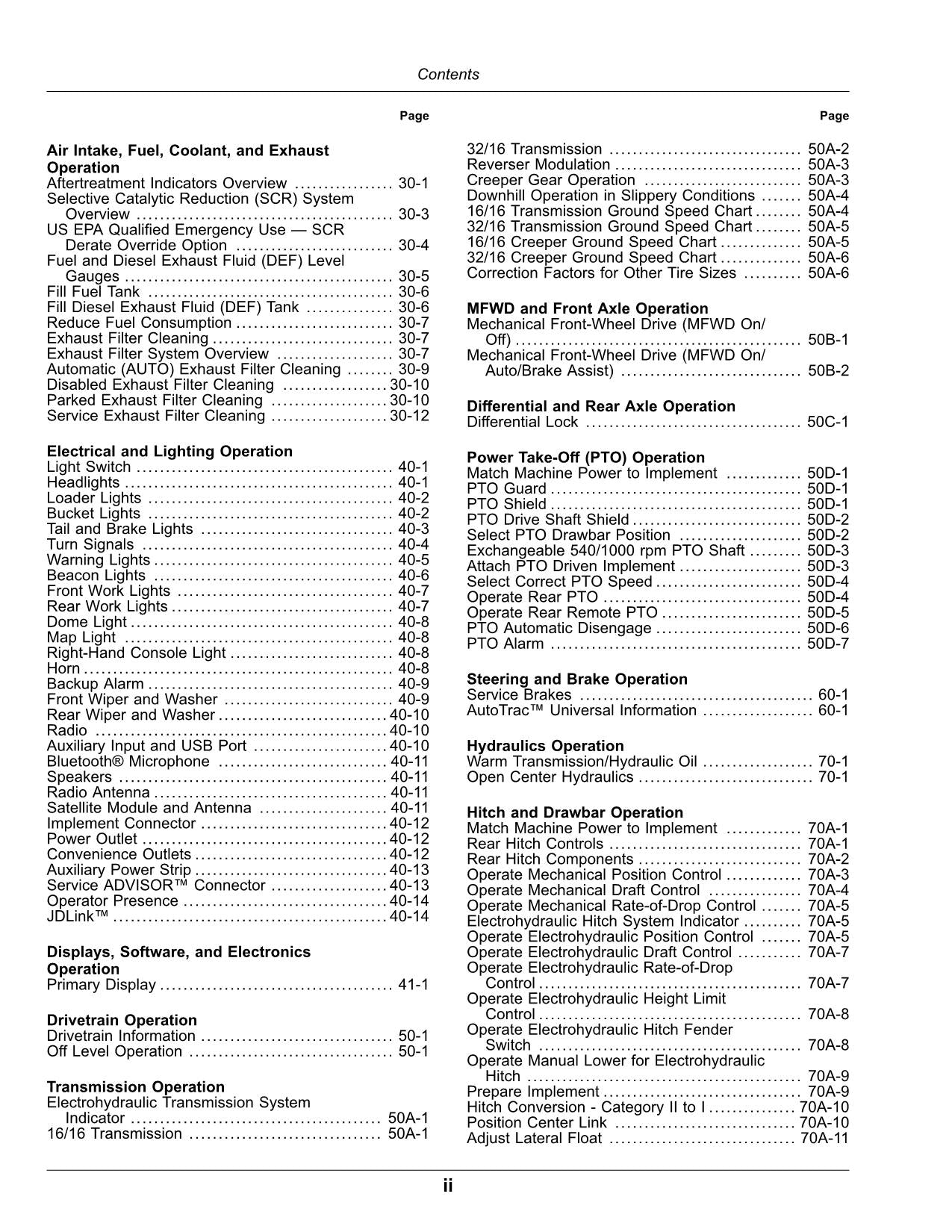 JOHN DEERE 5075M 5090M 5100M TRAKTOR-BETRIEBSHANDBUCH November 2020-