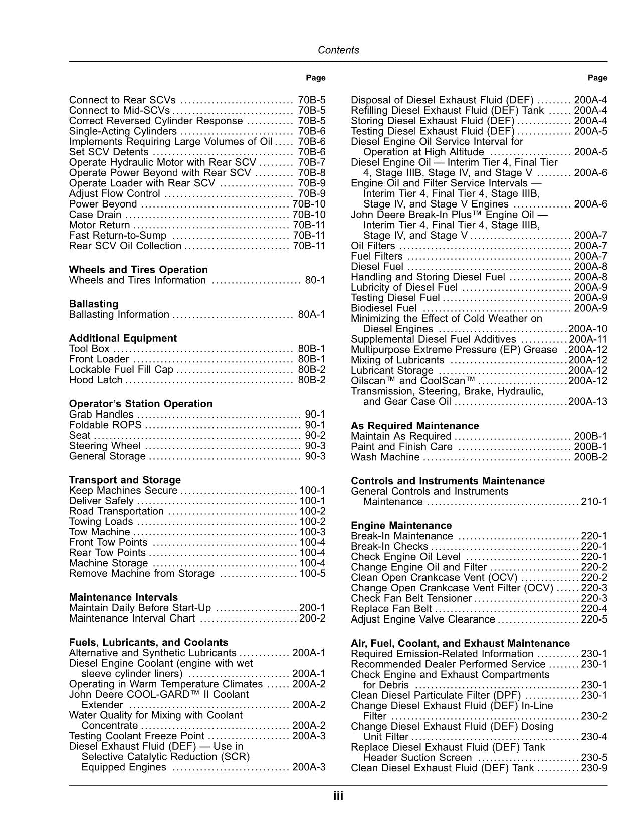 JOHN DEERE 5100ML  5115ML  5125ML TRACTOR OPERATORS MANUAL