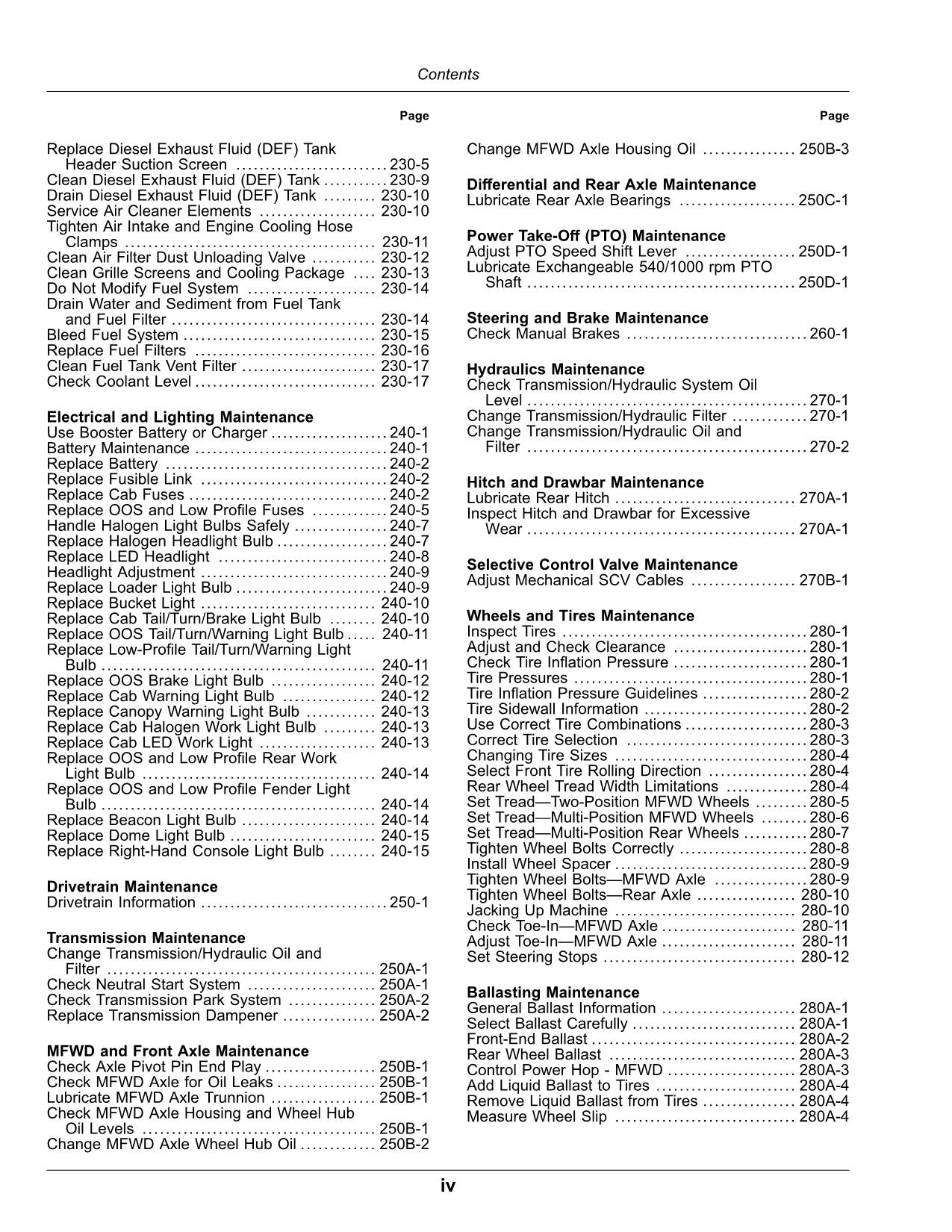 JOHN DEERE 5090E 5090EL 5100E TRAKTOR BEDIENUNGSANLEITUNG Nov 2020-