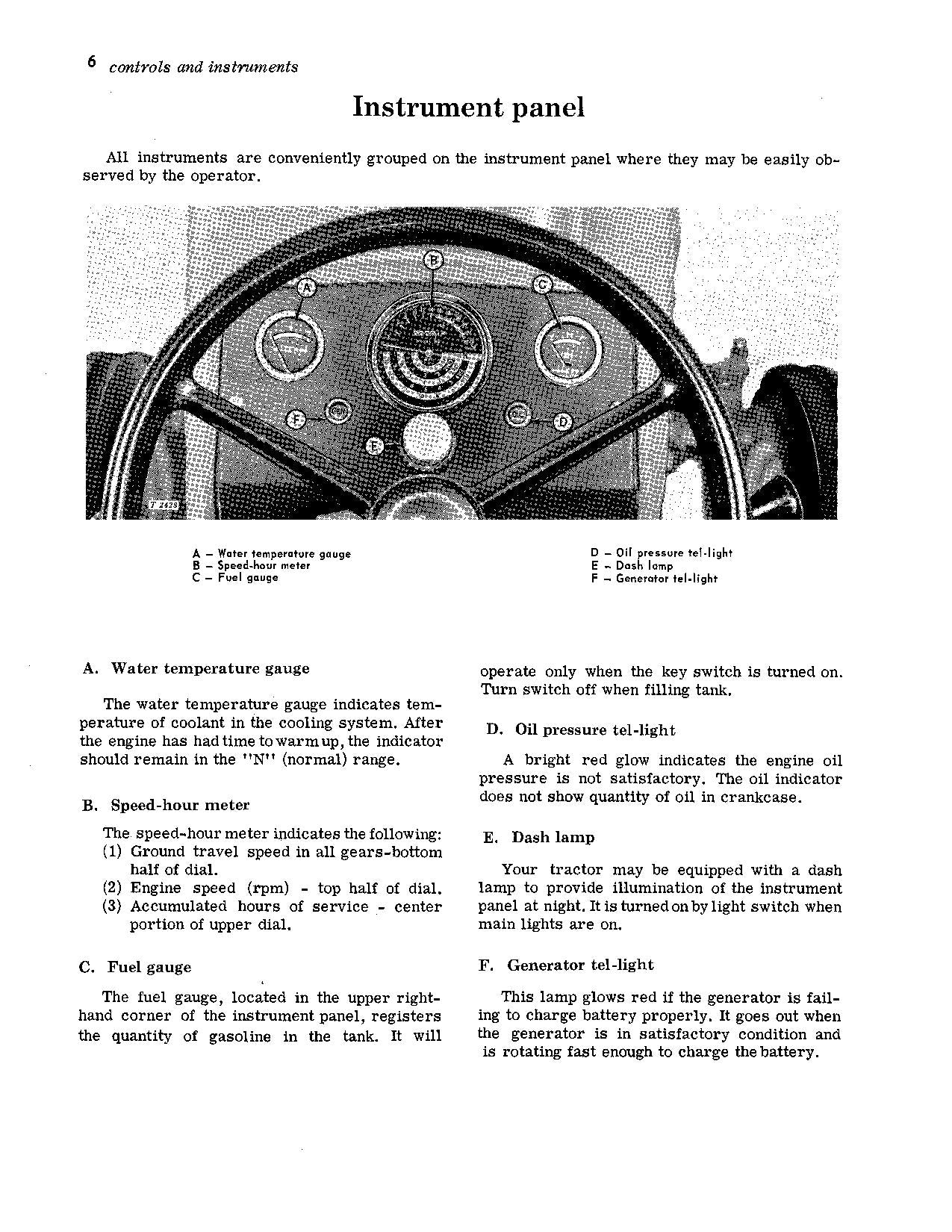 JOHN DEERE 1010 DIESEL UTILITY TRACTOR OPERATORS MANUAL OMT15501