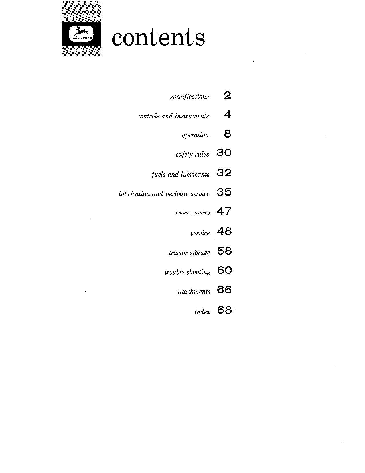 JOHN DEERE 1010 DIESEL WHEEL TRACTOR OPERATORS MANUAL OMT15505