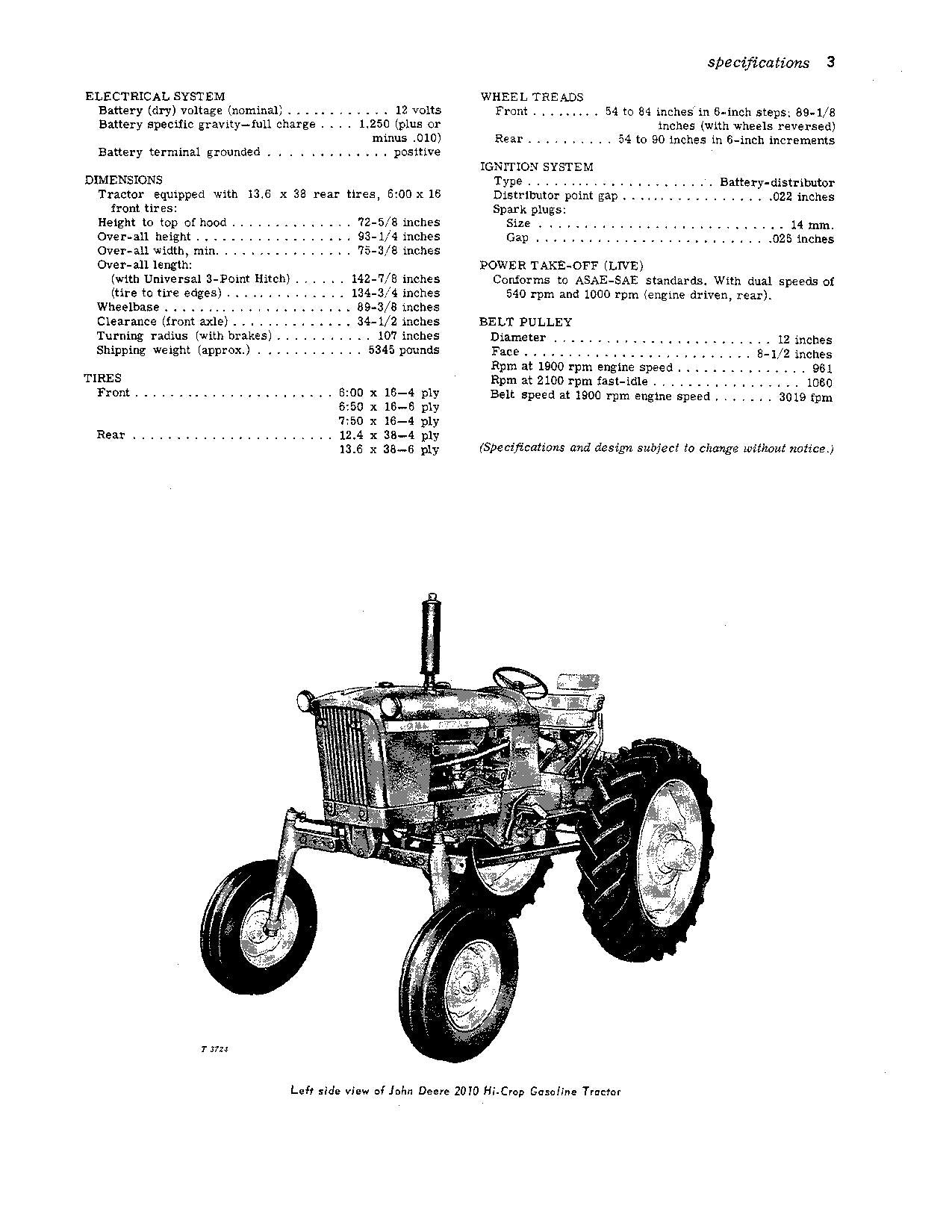 JOHN DEERE 2010 TRAKTOR-BETRIEBSHANDBUCH NORDAMERIKA