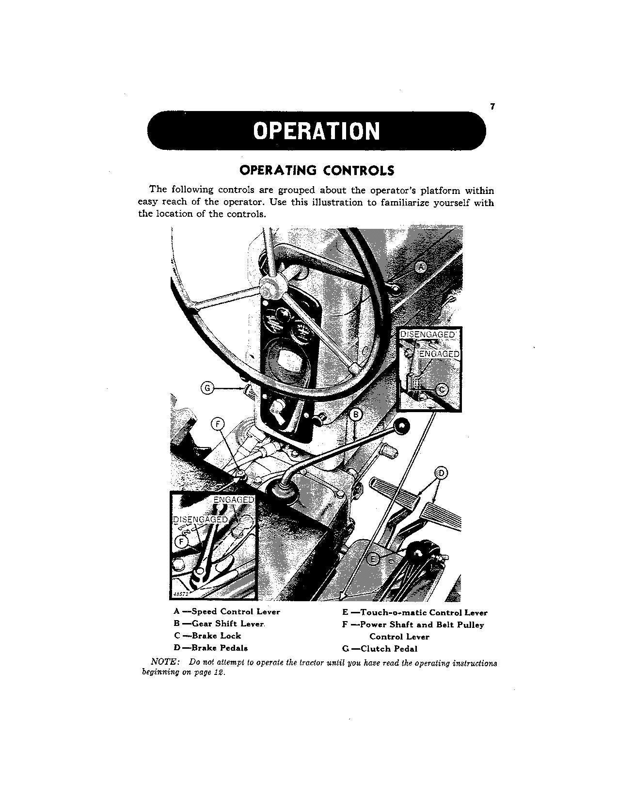 JOHN DEERE 420 TRACTOR OPERATORS MANUAL OMT171155