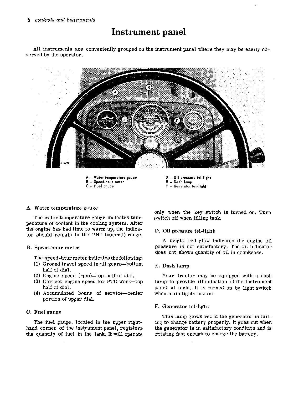 JOHN DEERE 1010 RS TRACTOR OPERATORS MANUAL