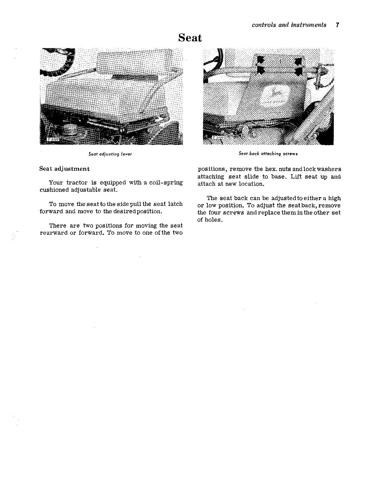 MANUEL D'UTILISATION DU TRACTEUR JOHN DEERE 1010 RS