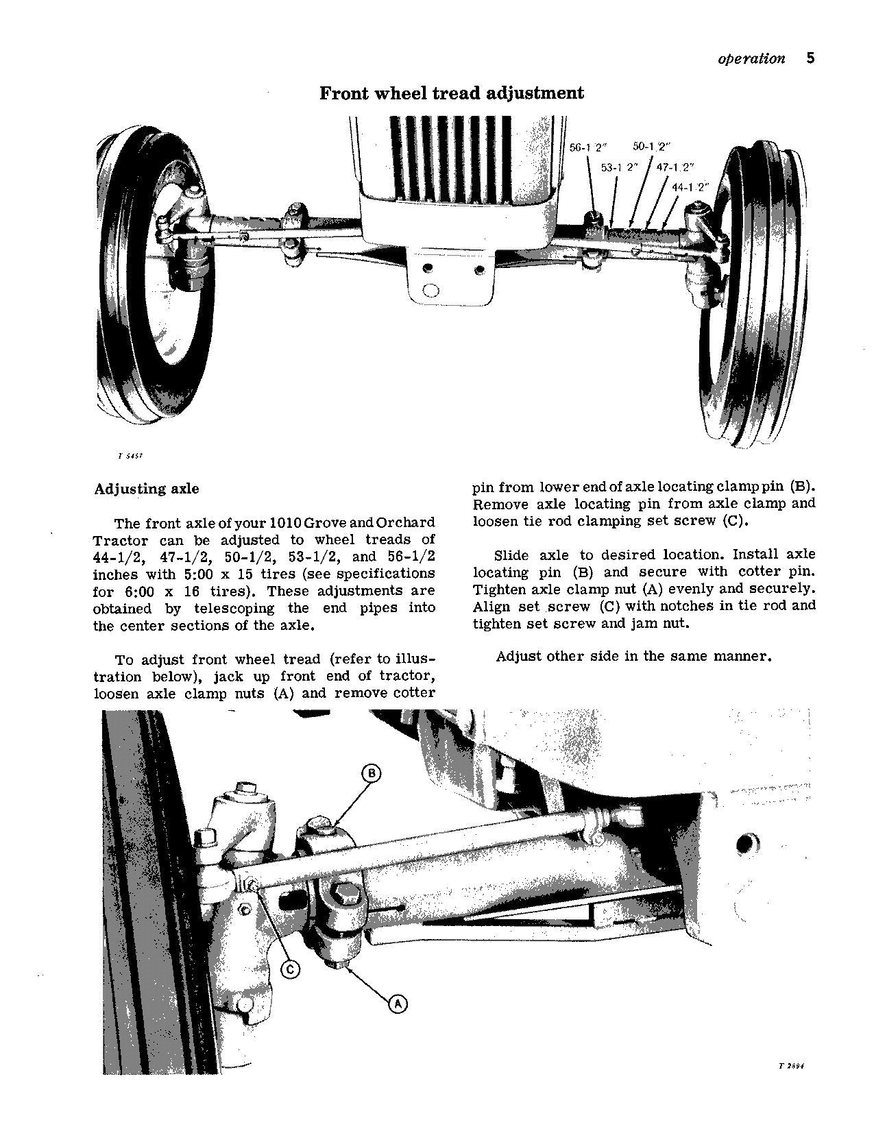 JOHN DEERE 1010 O TRACTOR OPERATORS MANUAL