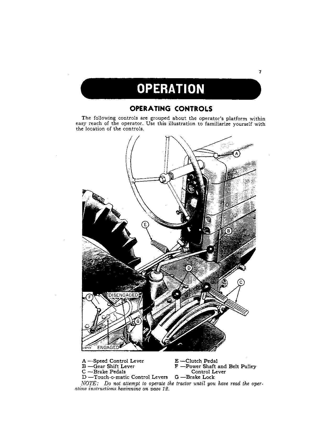 JOHN DEERE 420 TRACTOR OPERATORS MANUAL NORTH AMERICA