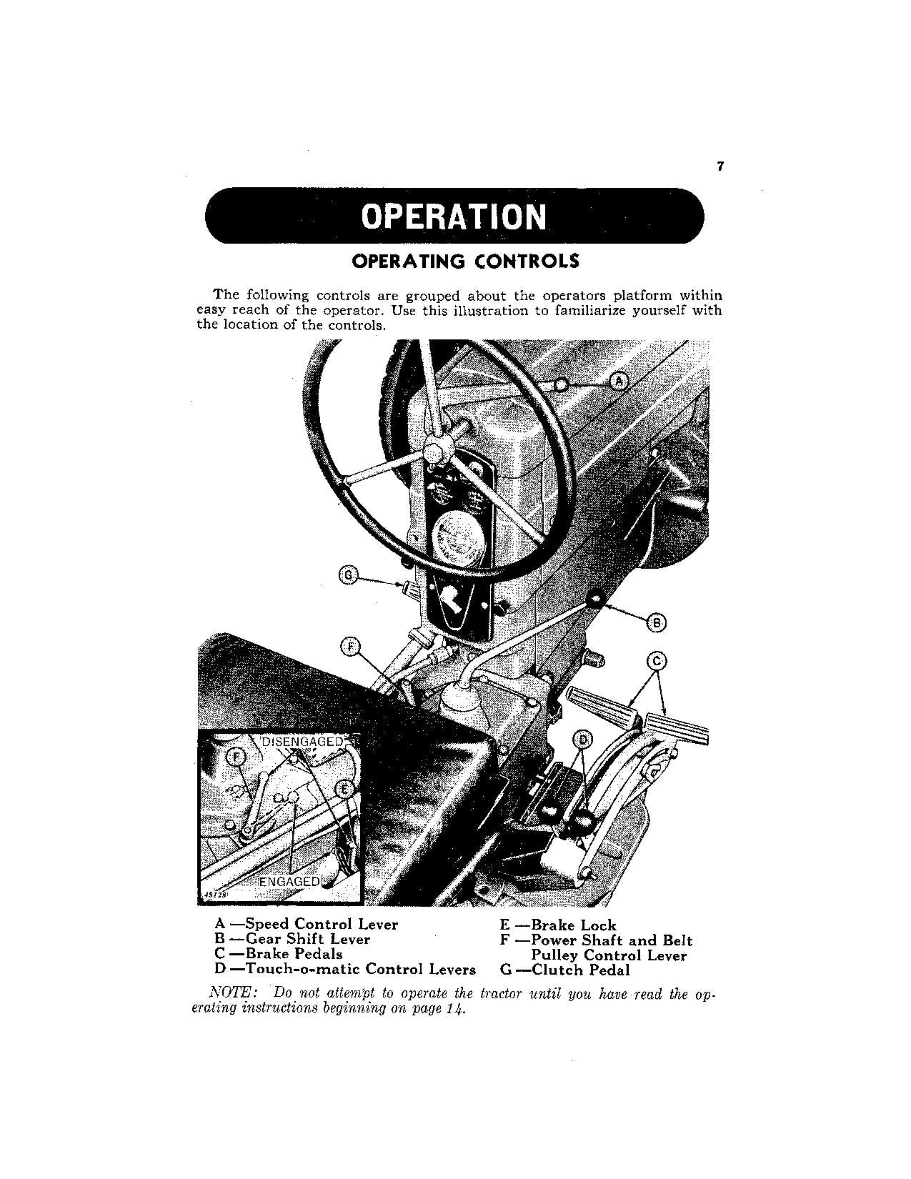 JOHN DEERE 420 TRACTOR OPERATORS MANUAL OMT231255